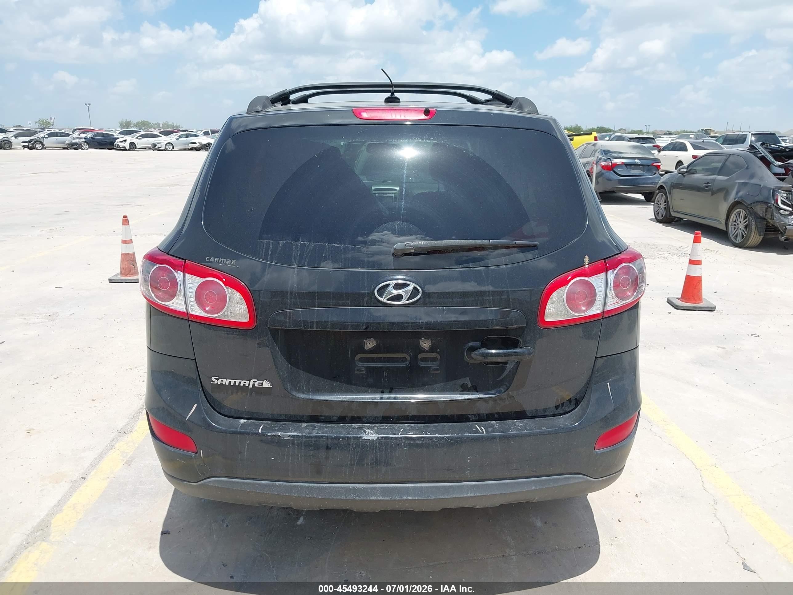 2012 Hyundai Santa Fe Gls Black vin: 5XYZG3AB4CG094001