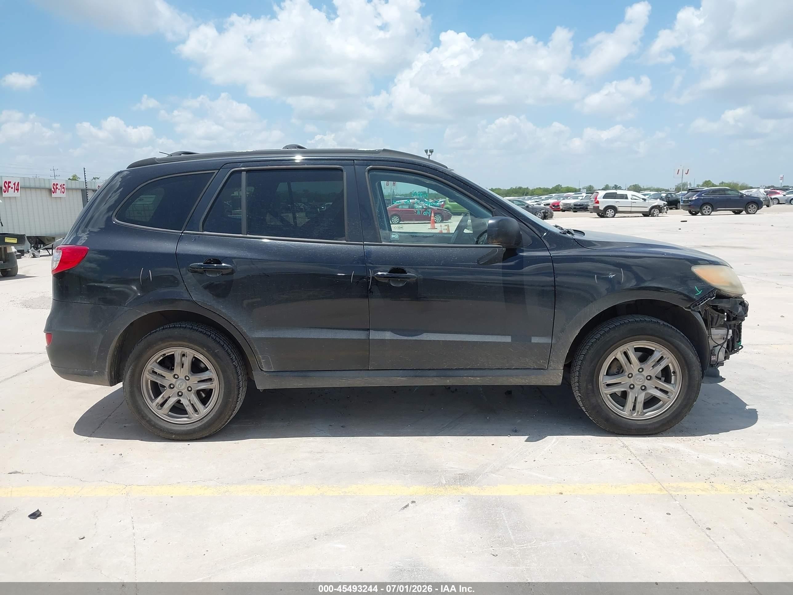 2012 Hyundai Santa Fe Gls Black vin: 5XYZG3AB4CG094001