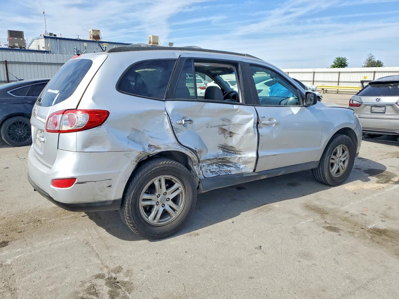 2012 Hyundai Santa Fe Gls Silver vin: 5XYZG3AB4CG102033
