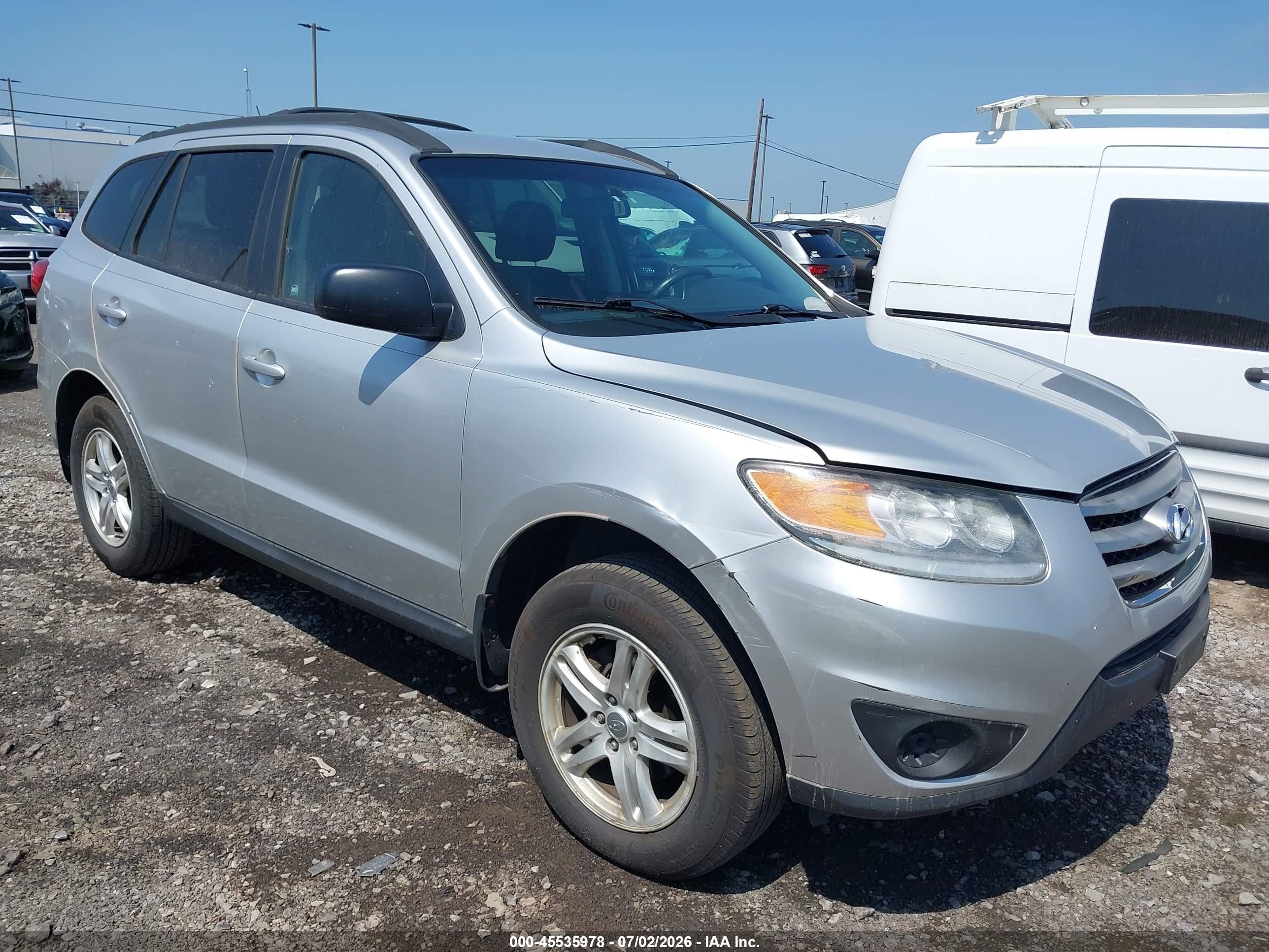 2012 Hyundai Santa Fe Gls Серебряный vin: 5XYZG3AB4CG113047