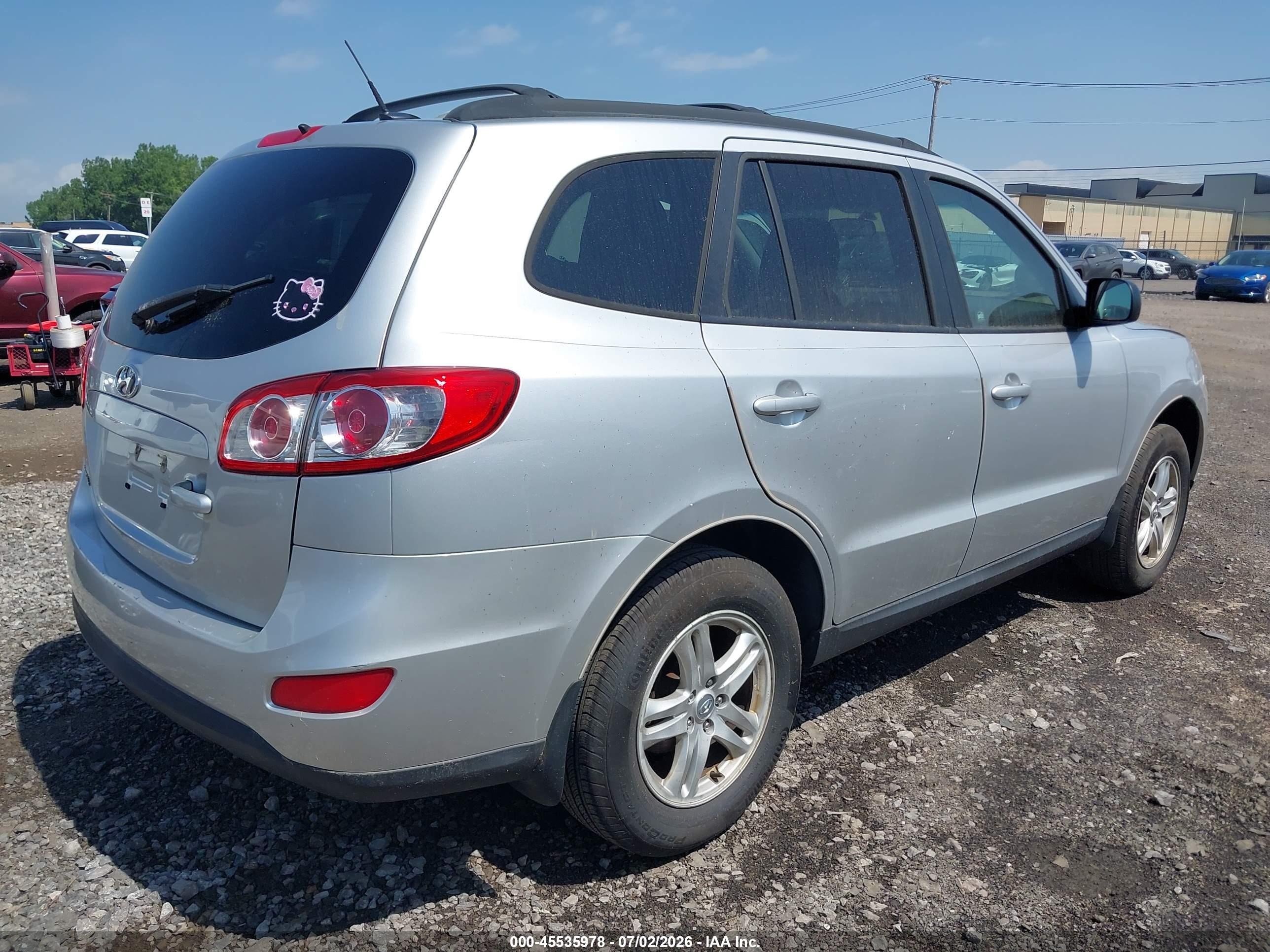 2012 Hyundai Santa Fe Gls Silver vin: 5XYZG3AB4CG113047