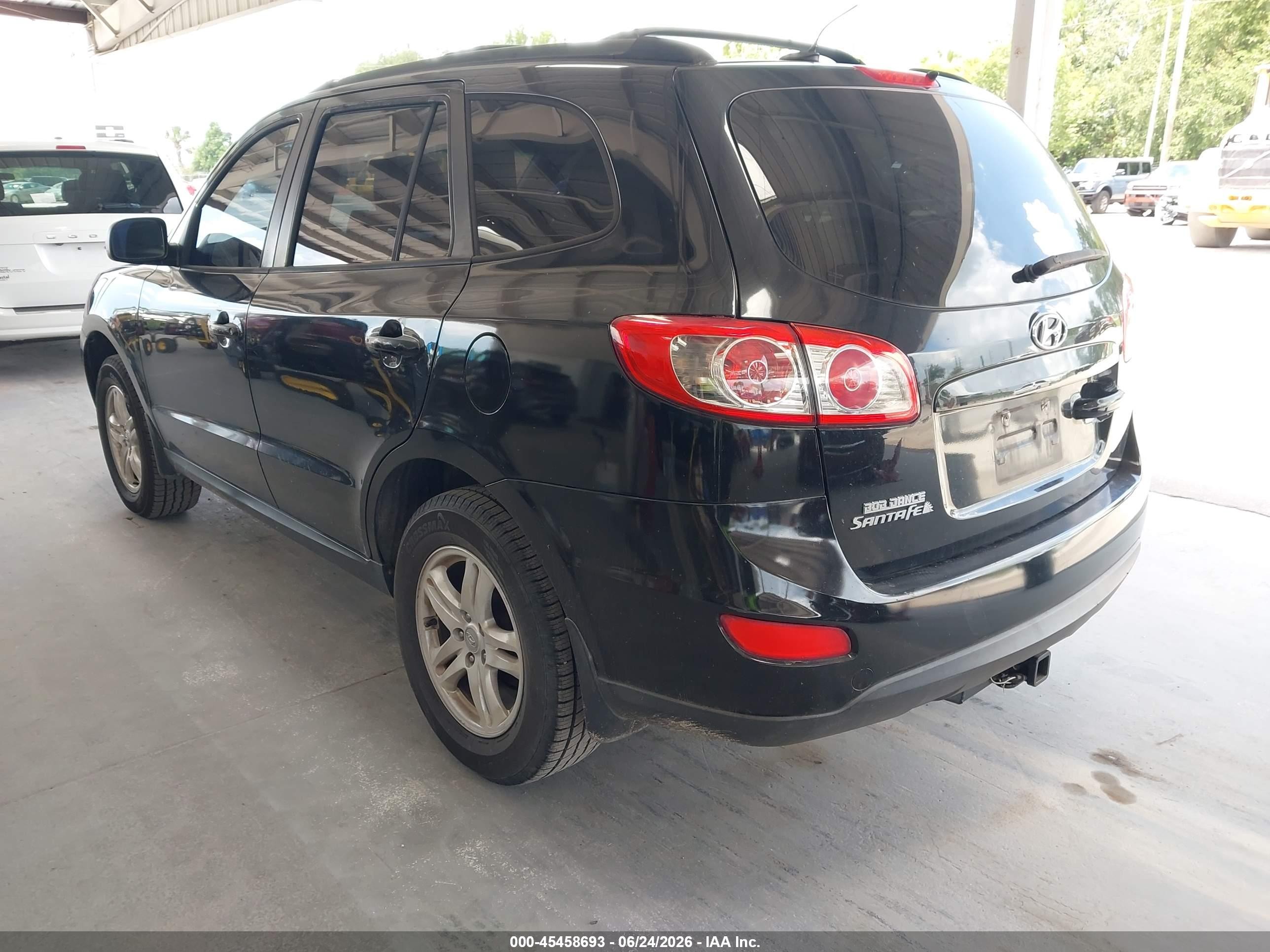 2012 Hyundai Santa Fe Gls Black vin: 5XYZG3AB4CG125215