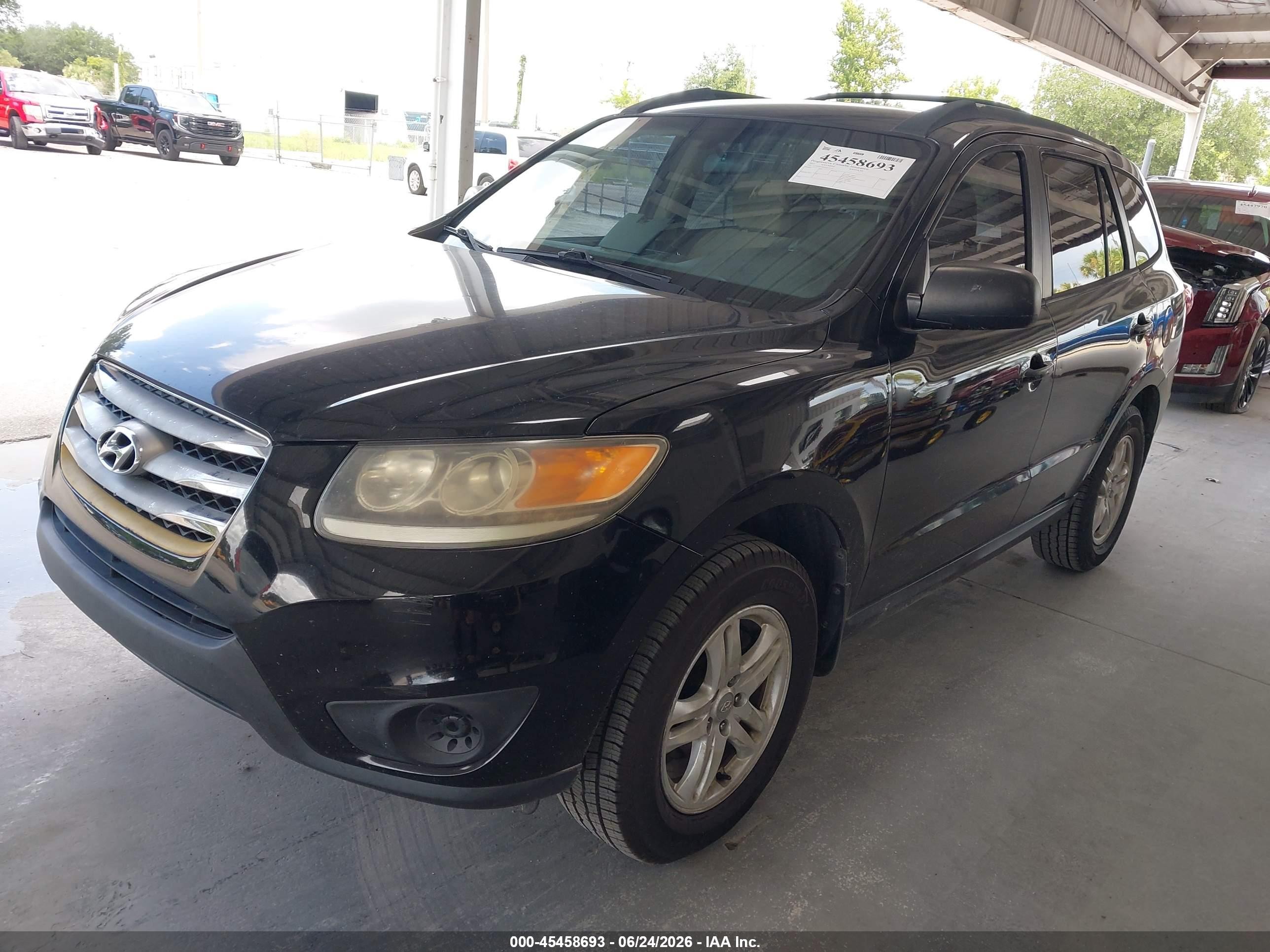 2012 Hyundai Santa Fe Gls Black vin: 5XYZG3AB4CG125215