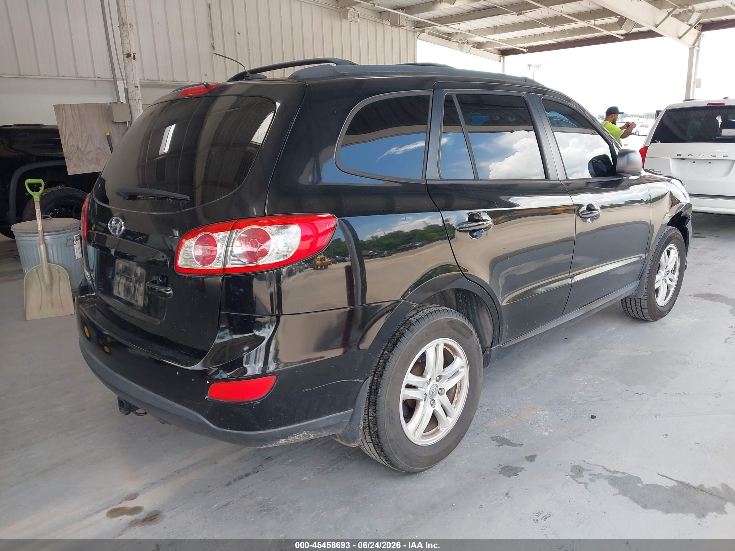 2012 Hyundai Santa Fe Gls Black vin: 5XYZG3AB4CG125215
