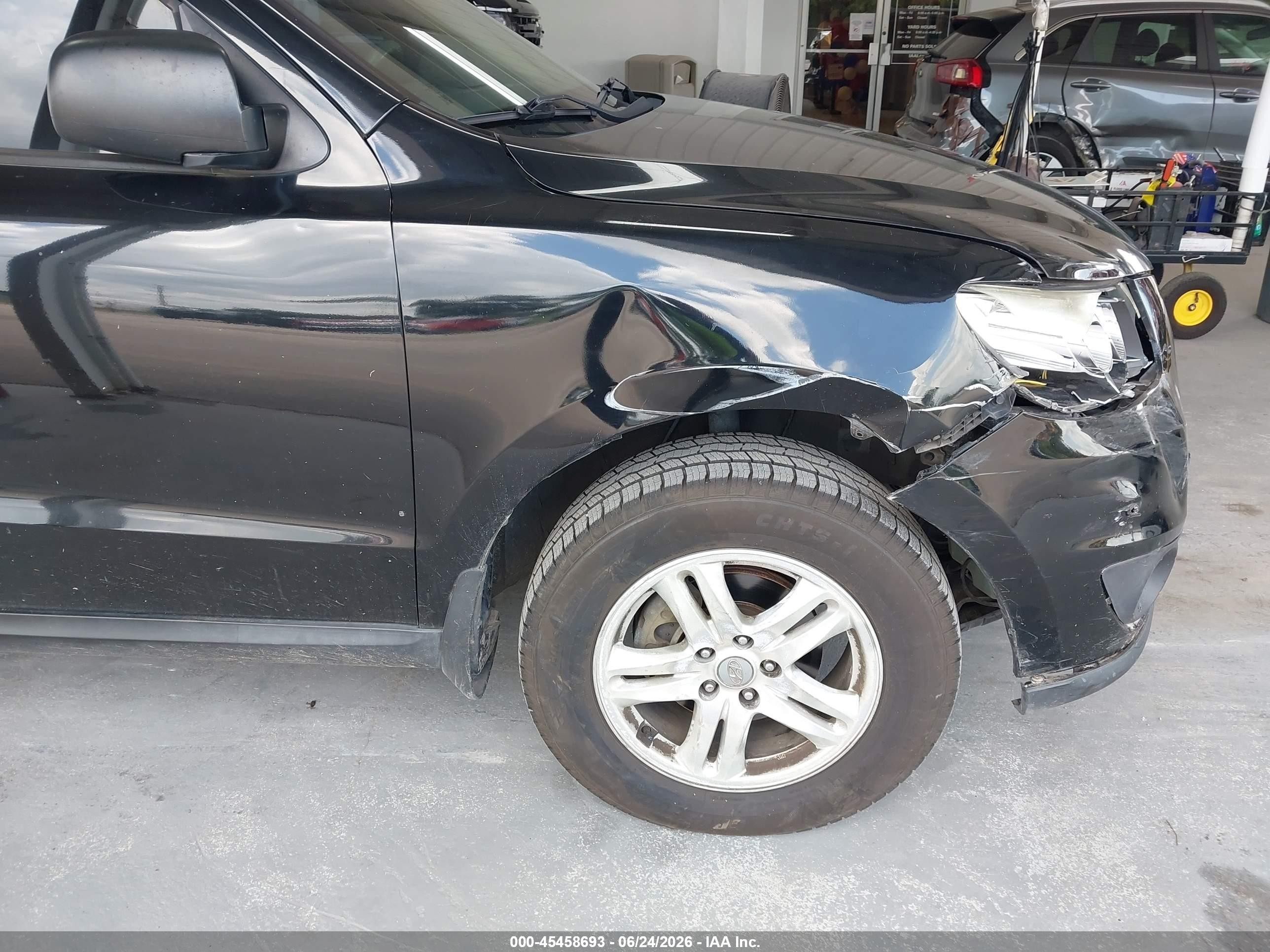 2012 Hyundai Santa Fe Gls Black vin: 5XYZG3AB4CG125215
