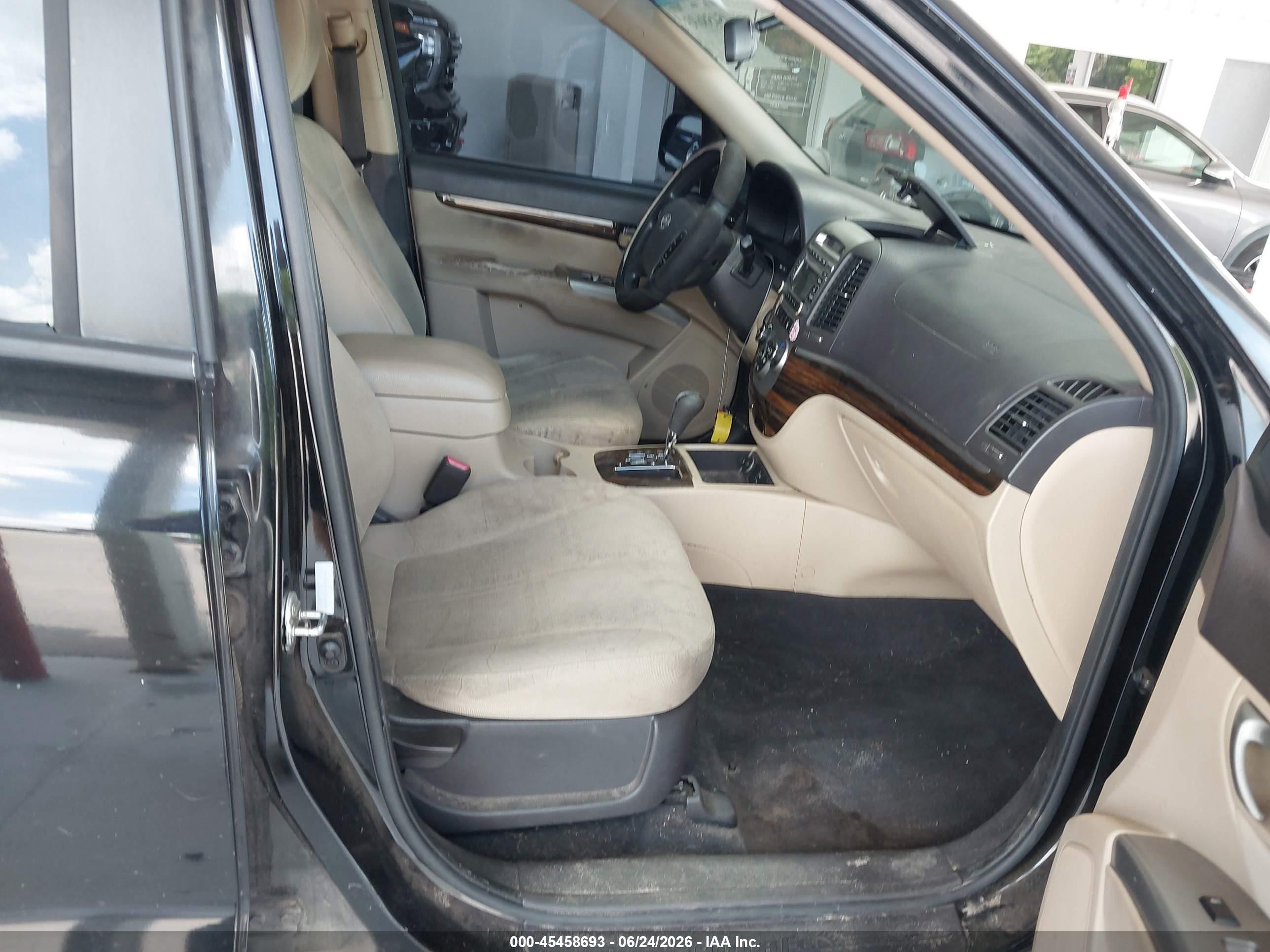 2012 Hyundai Santa Fe Gls Black vin: 5XYZG3AB4CG125215