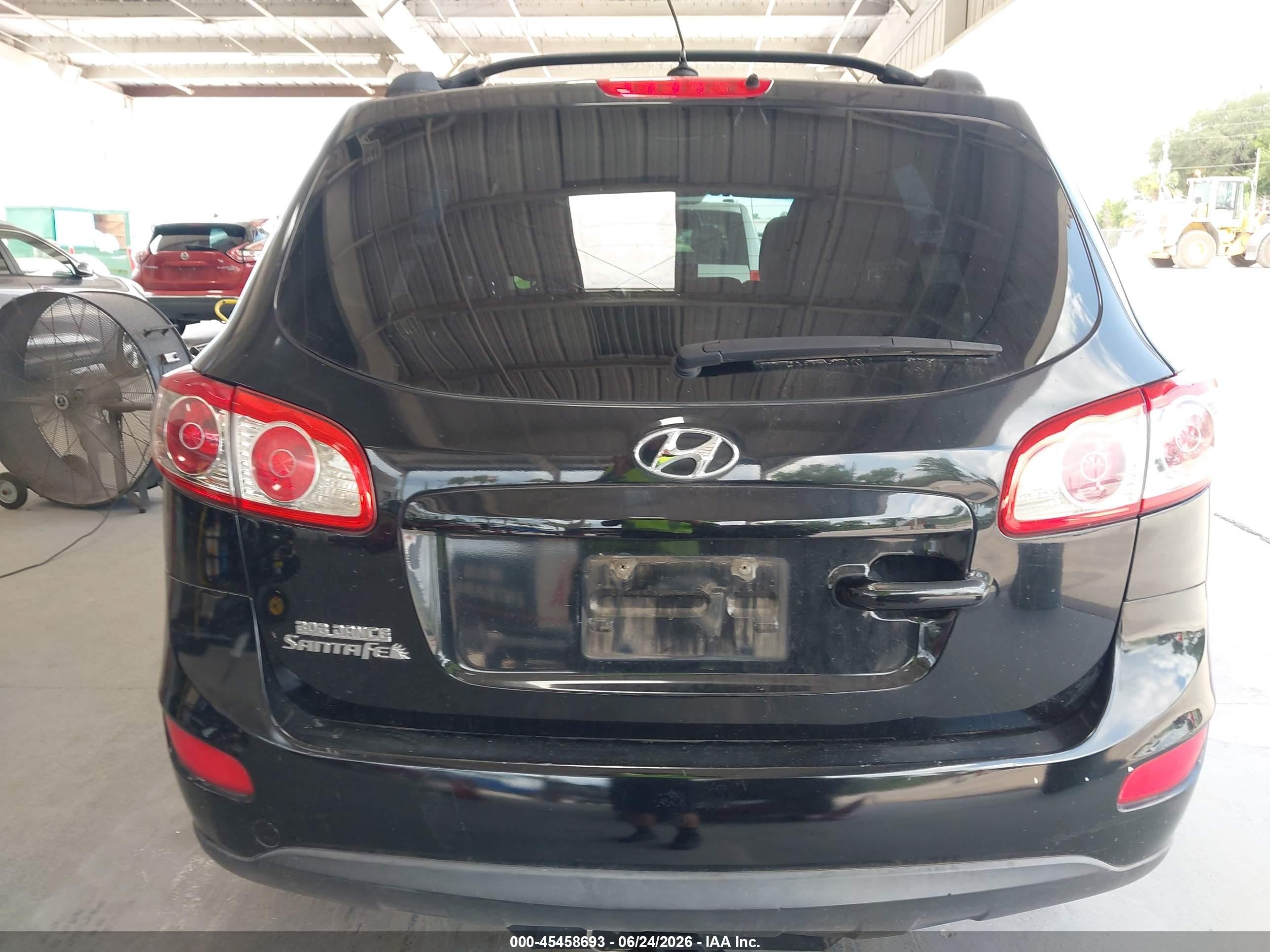 2012 Hyundai Santa Fe Gls Black vin: 5XYZG3AB4CG125215
