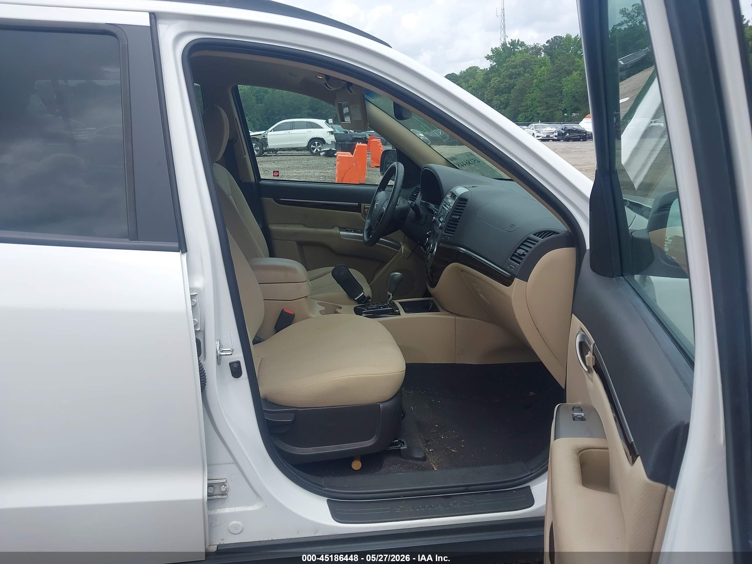 2012 Hyundai Santa Fe Gls White vin: 5XYZG3AB4CG153841