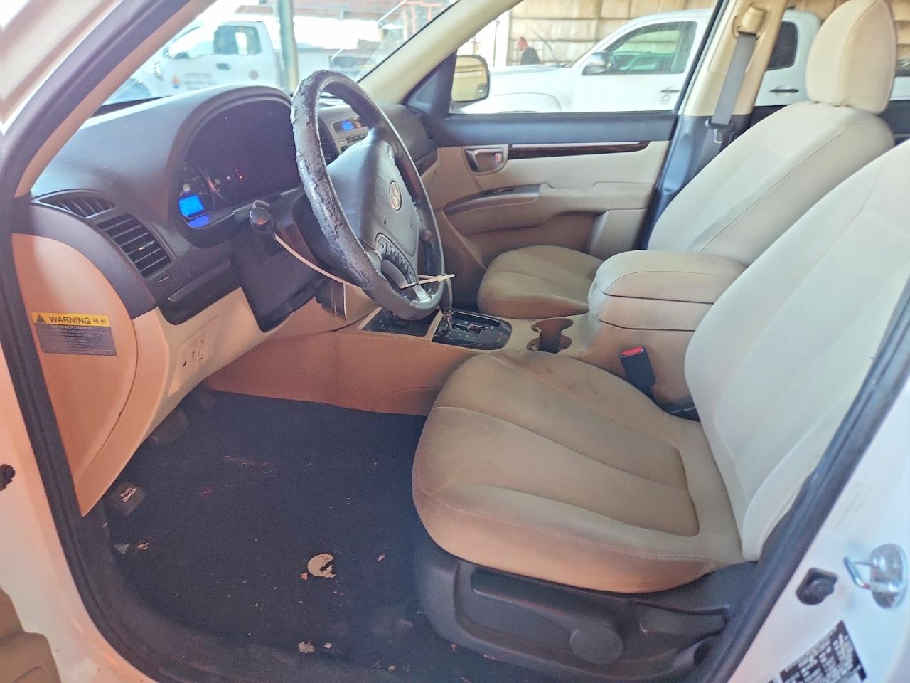 2012 Hyundai Santa Fe Gls White vin: 5XYZG3AB4CG158425