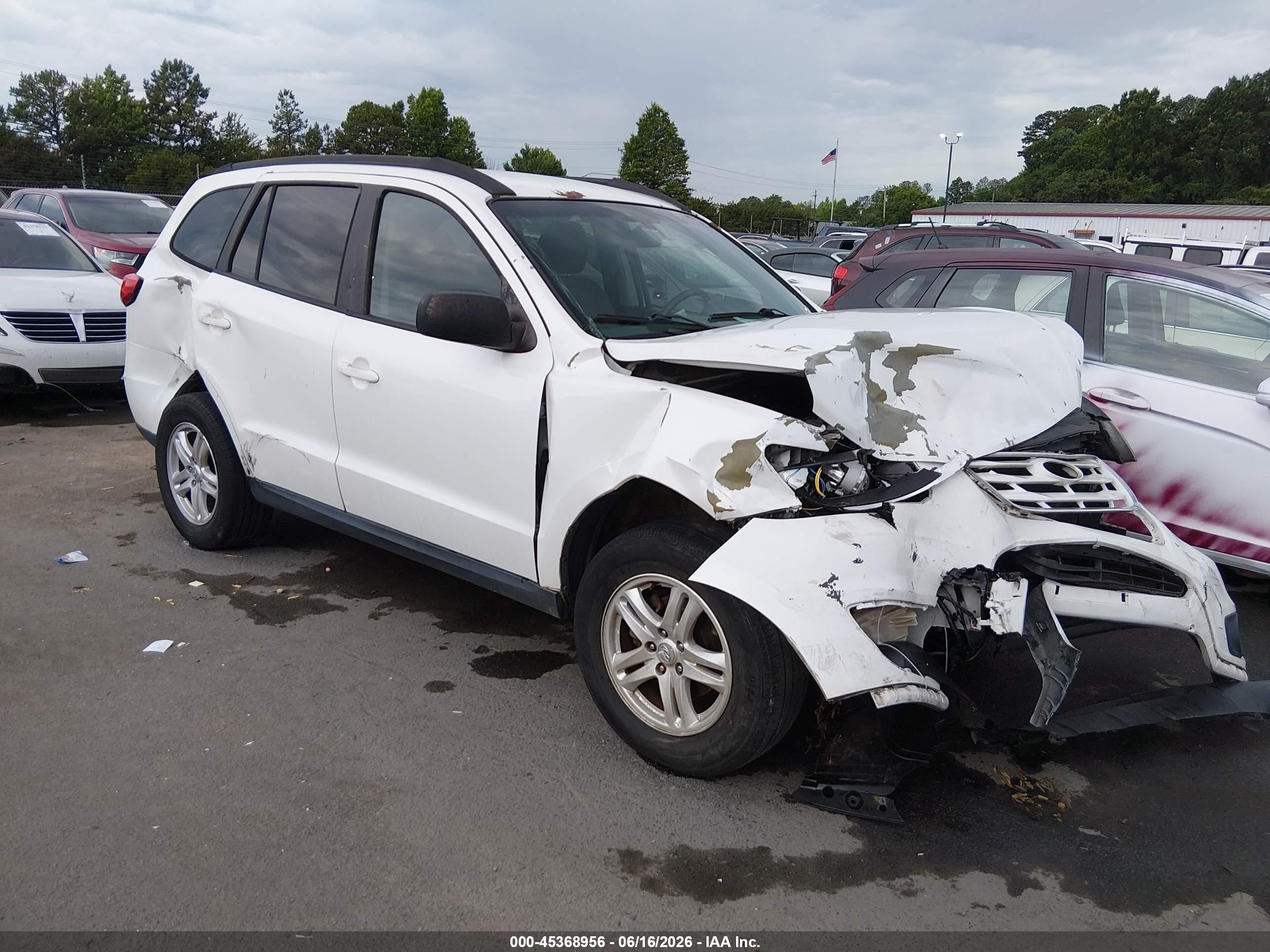 2011 Hyundai Santa Fe Gls White vin: 5XYZG3AB5BG005972