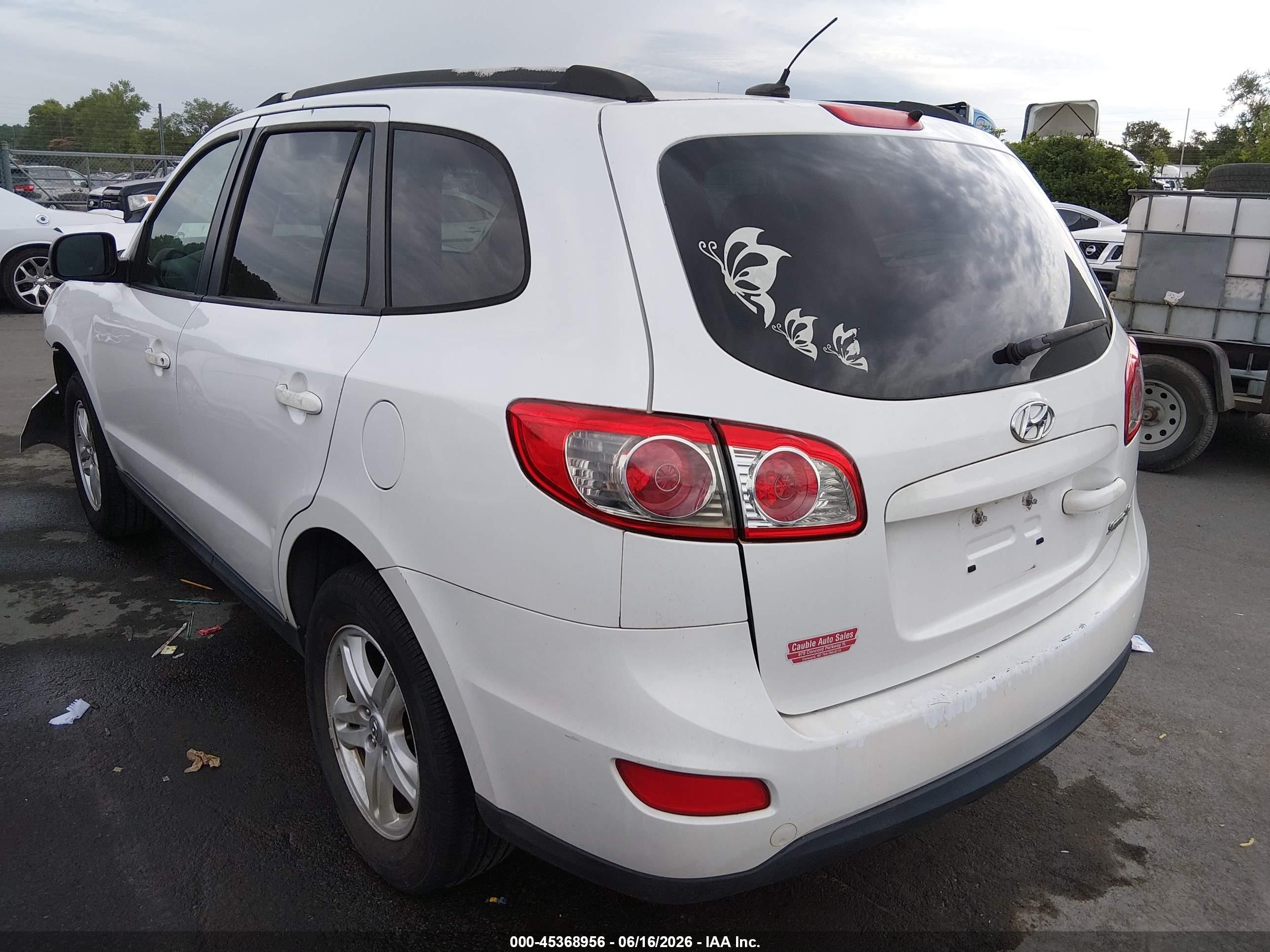 2011 Hyundai Santa Fe Gls White vin: 5XYZG3AB5BG005972