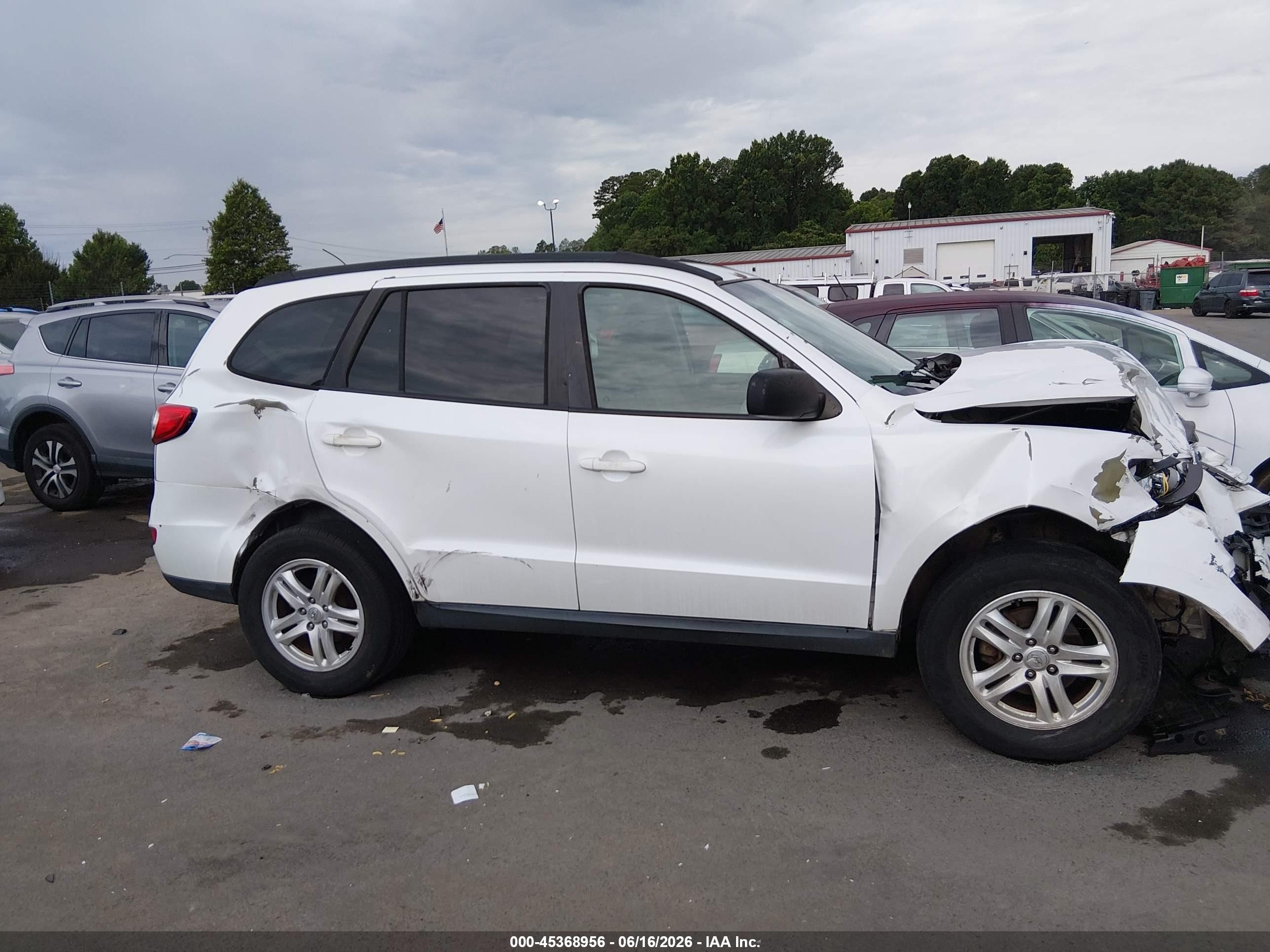 2011 Hyundai Santa Fe Gls White vin: 5XYZG3AB5BG005972