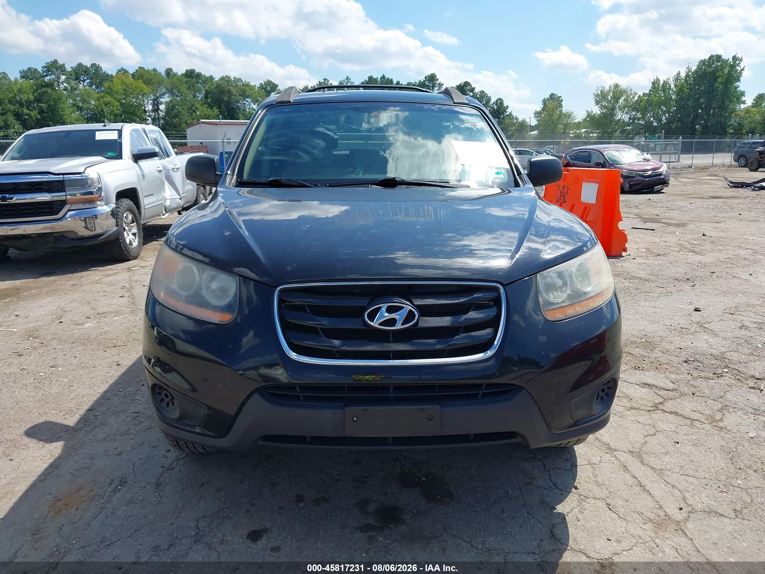 2011 Hyundai Santa Fe Gls Black vin: 5XYZG3AB5BG009407