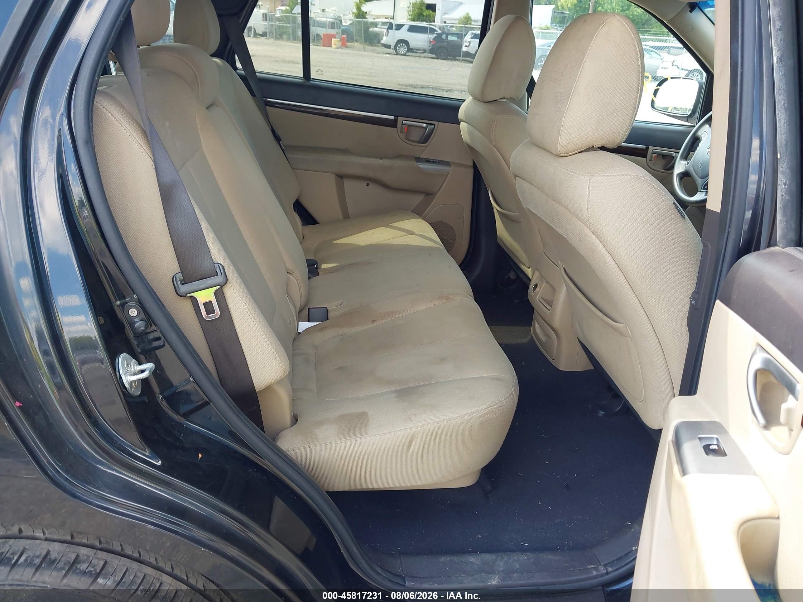 2011 Hyundai Santa Fe Gls Black vin: 5XYZG3AB5BG009407