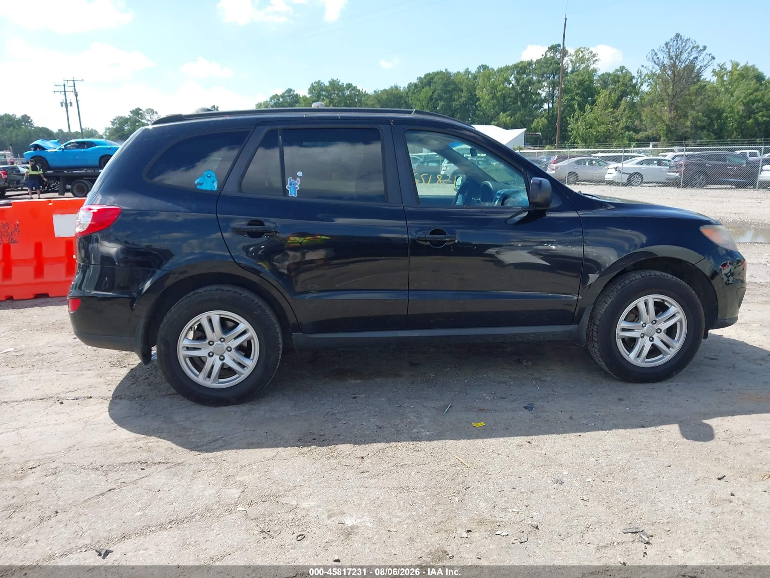 2011 Hyundai Santa Fe Gls Black vin: 5XYZG3AB5BG009407