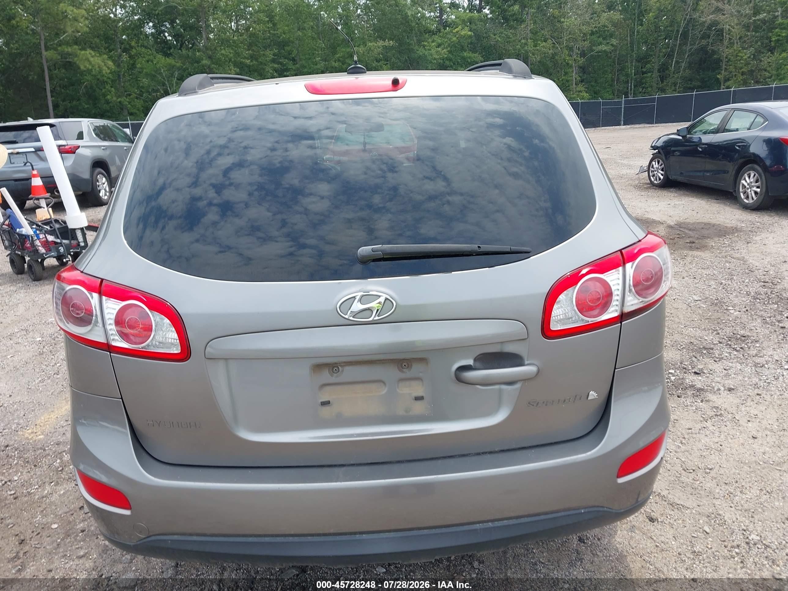 2011 Hyundai Santa Fe Gls Black vin: 5XYZG3AB5BG075536