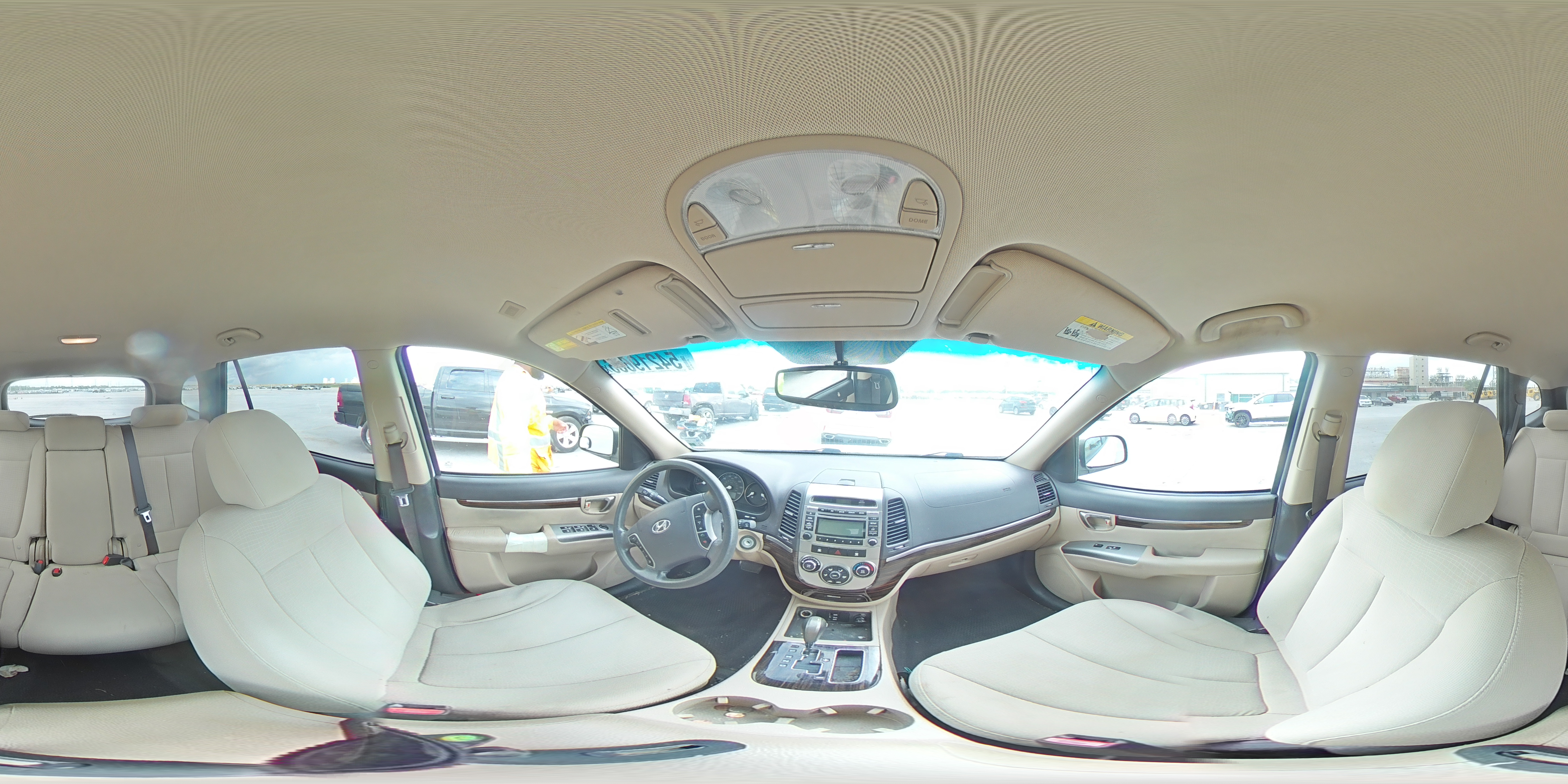 2012 Hyundai Santa Fe Gls White vin: 5XYZG3AB5CG108679