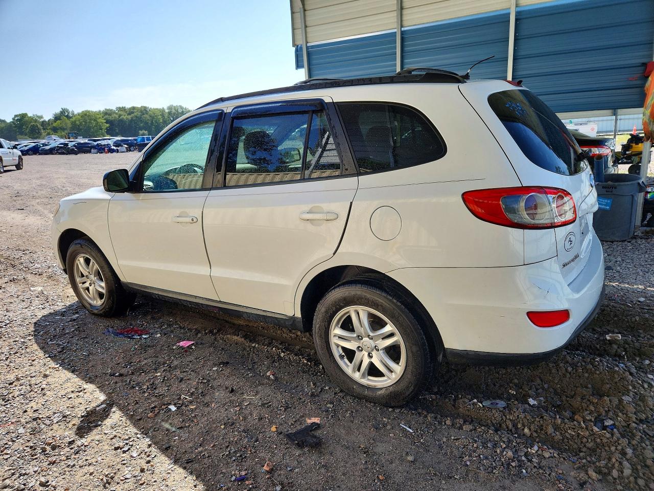 2012 Hyundai Santa Fe Gls White vin: 5XYZG3AB5CG128754