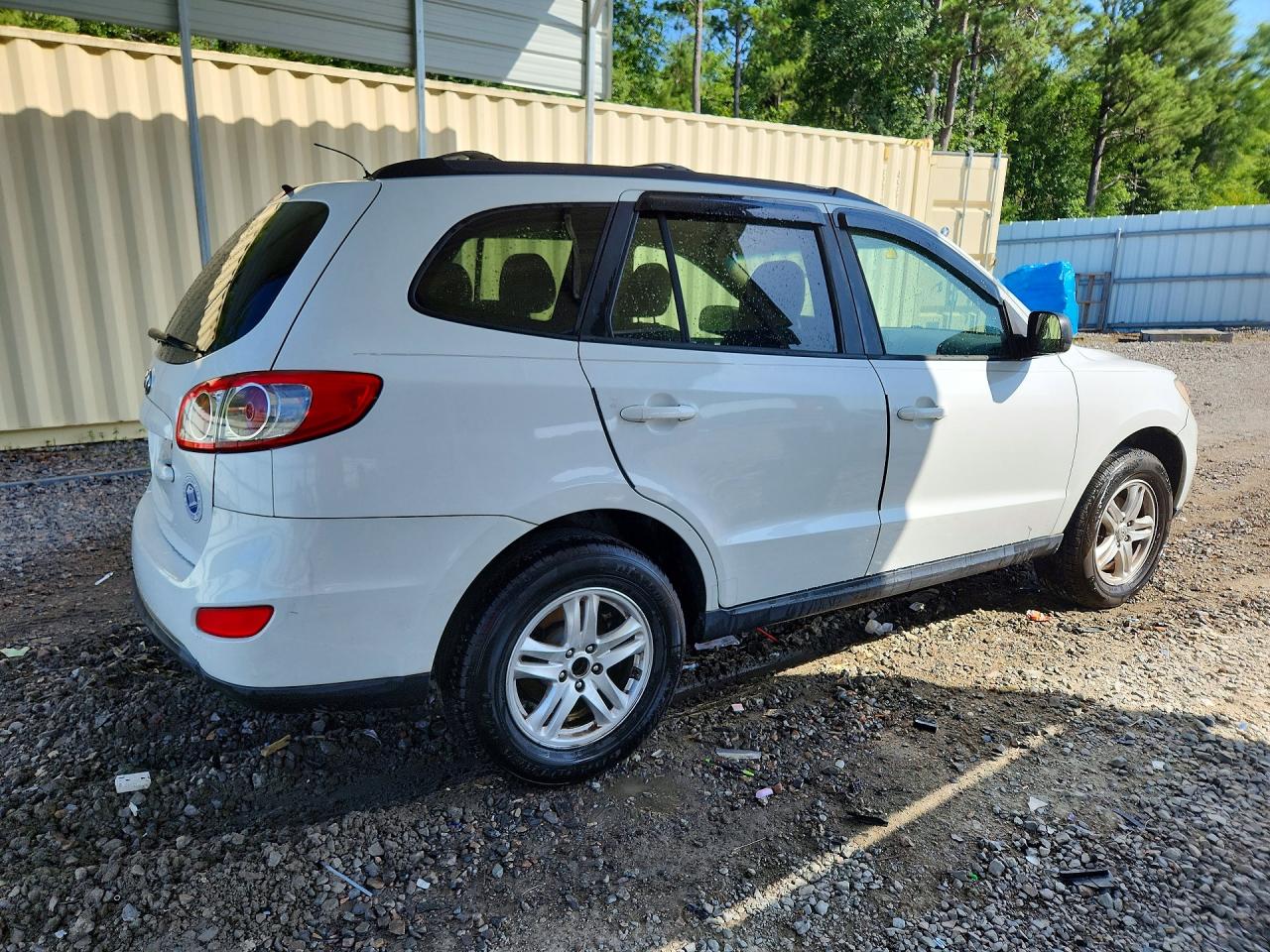 2012 Hyundai Santa Fe Gls White vin: 5XYZG3AB5CG128754