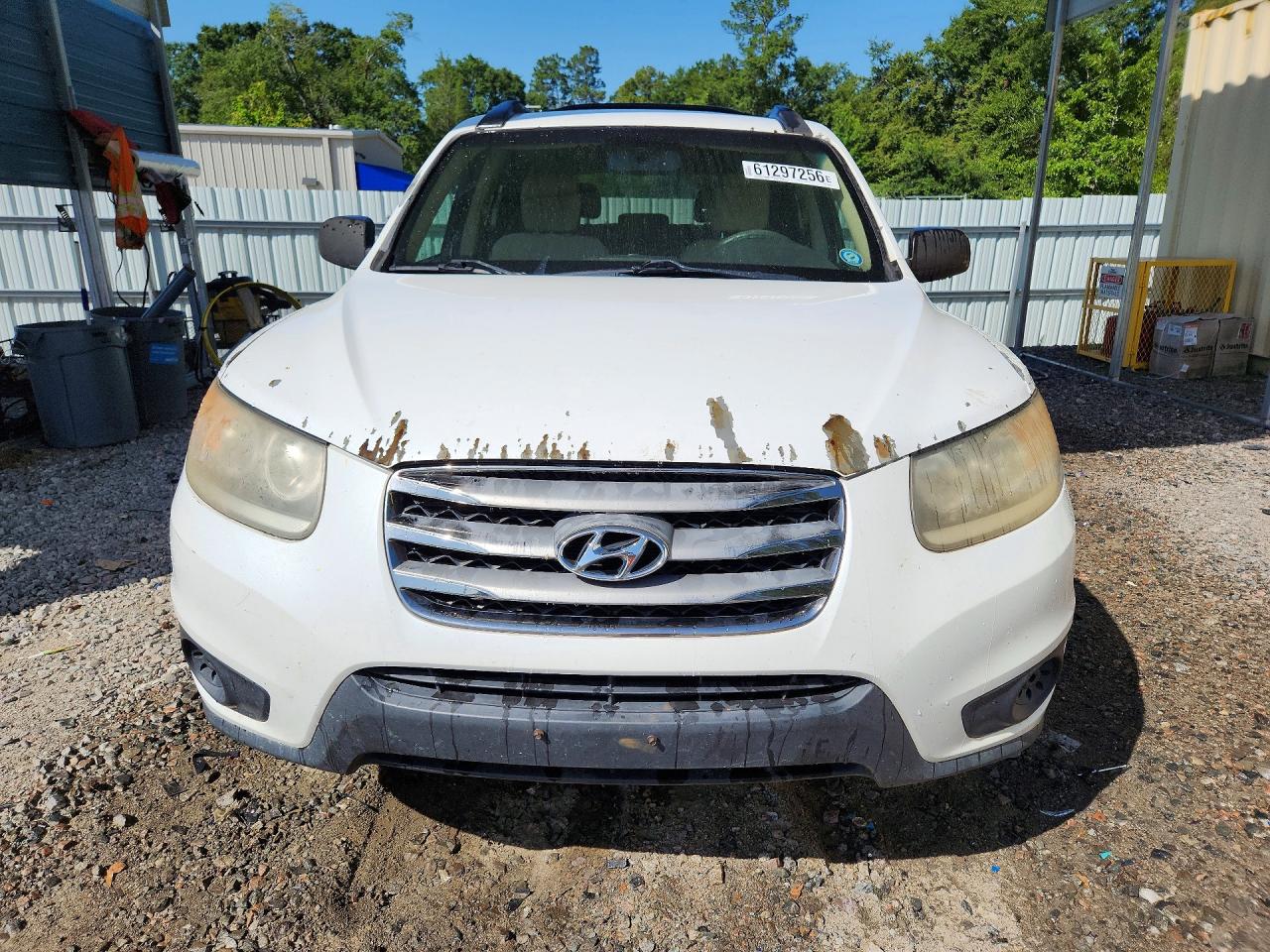 2012 Hyundai Santa Fe Gls White vin: 5XYZG3AB5CG128754
