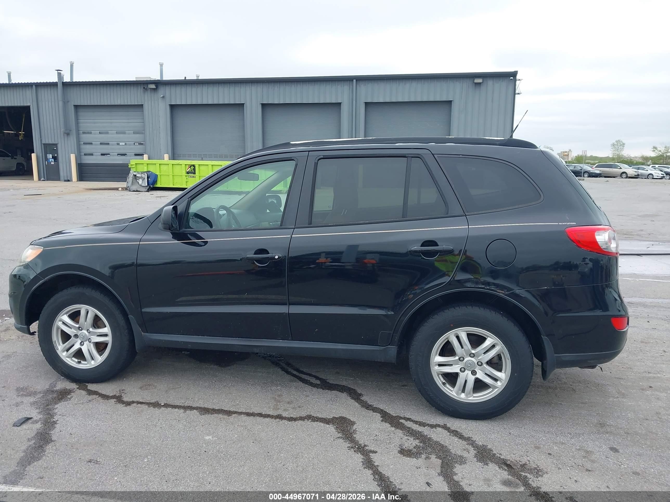 2012 Hyundai Santa Fe Gls Black vin: 5XYZG3AB5CG158594