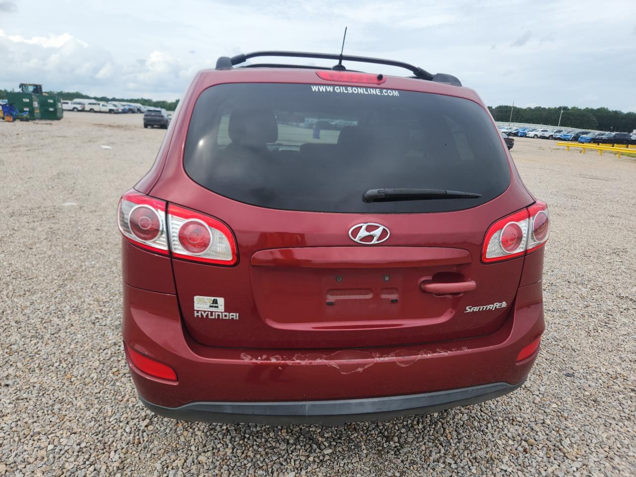 2011 Hyundai Santa Fe Gls Burgundy vin: 5XYZG3AB6BG014177