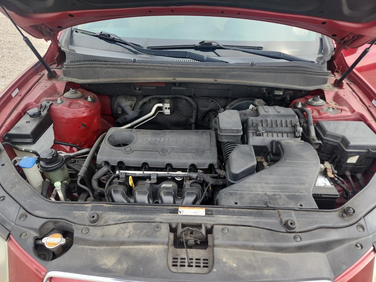 2011 Hyundai Santa Fe Gls Burgundy vin: 5XYZG3AB6BG014177