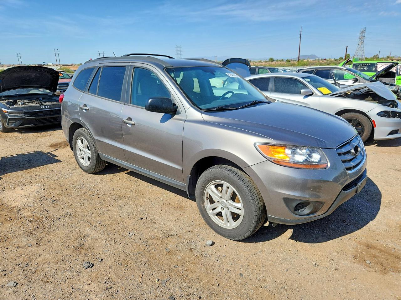 2011 Hyundai Santa Fe Gls Charcoal vin: 5XYZG3AB6BG027964