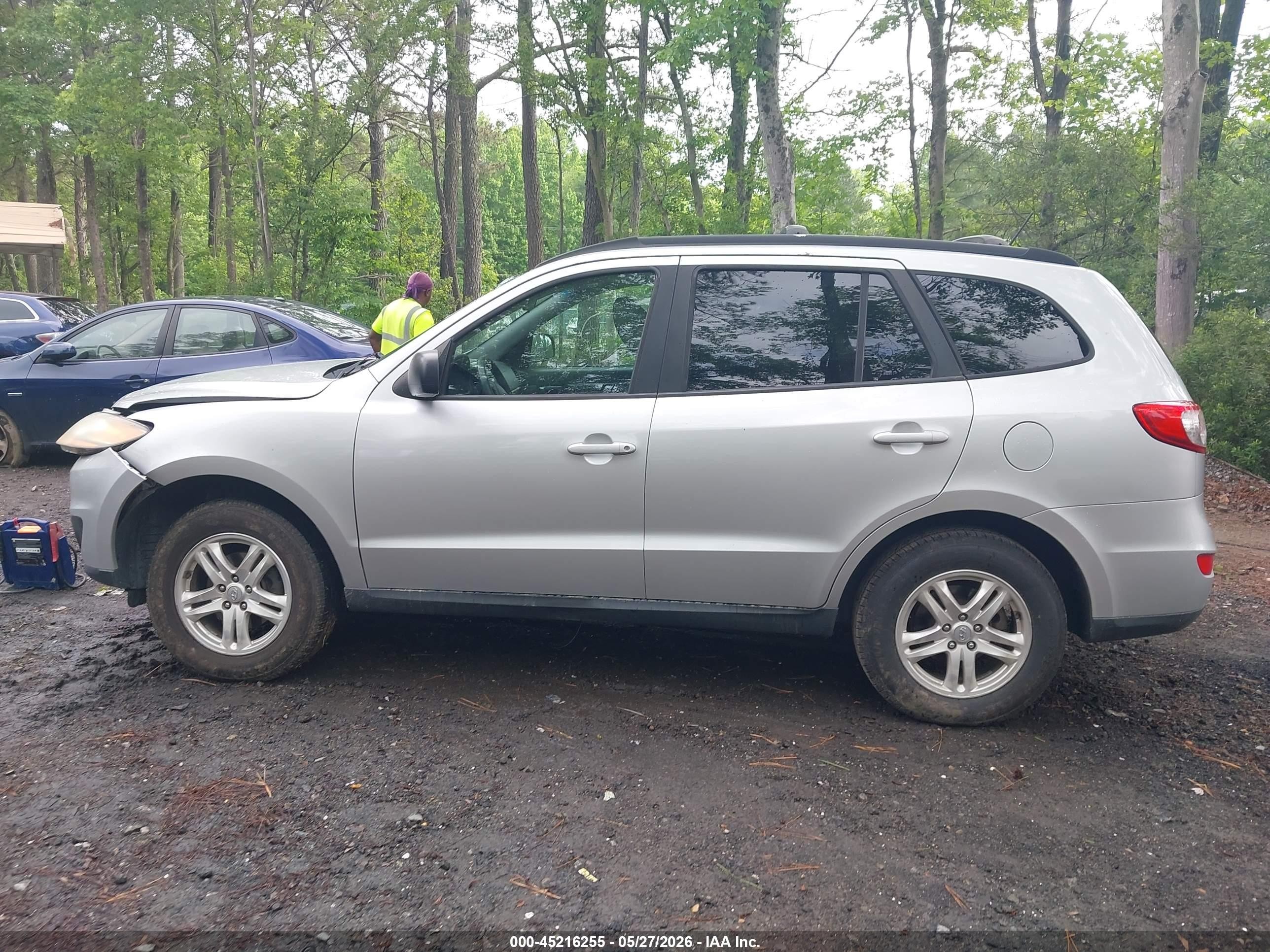 2011 Hyundai Santa Fe Gls Silver vin: 5XYZG3AB6BG067025