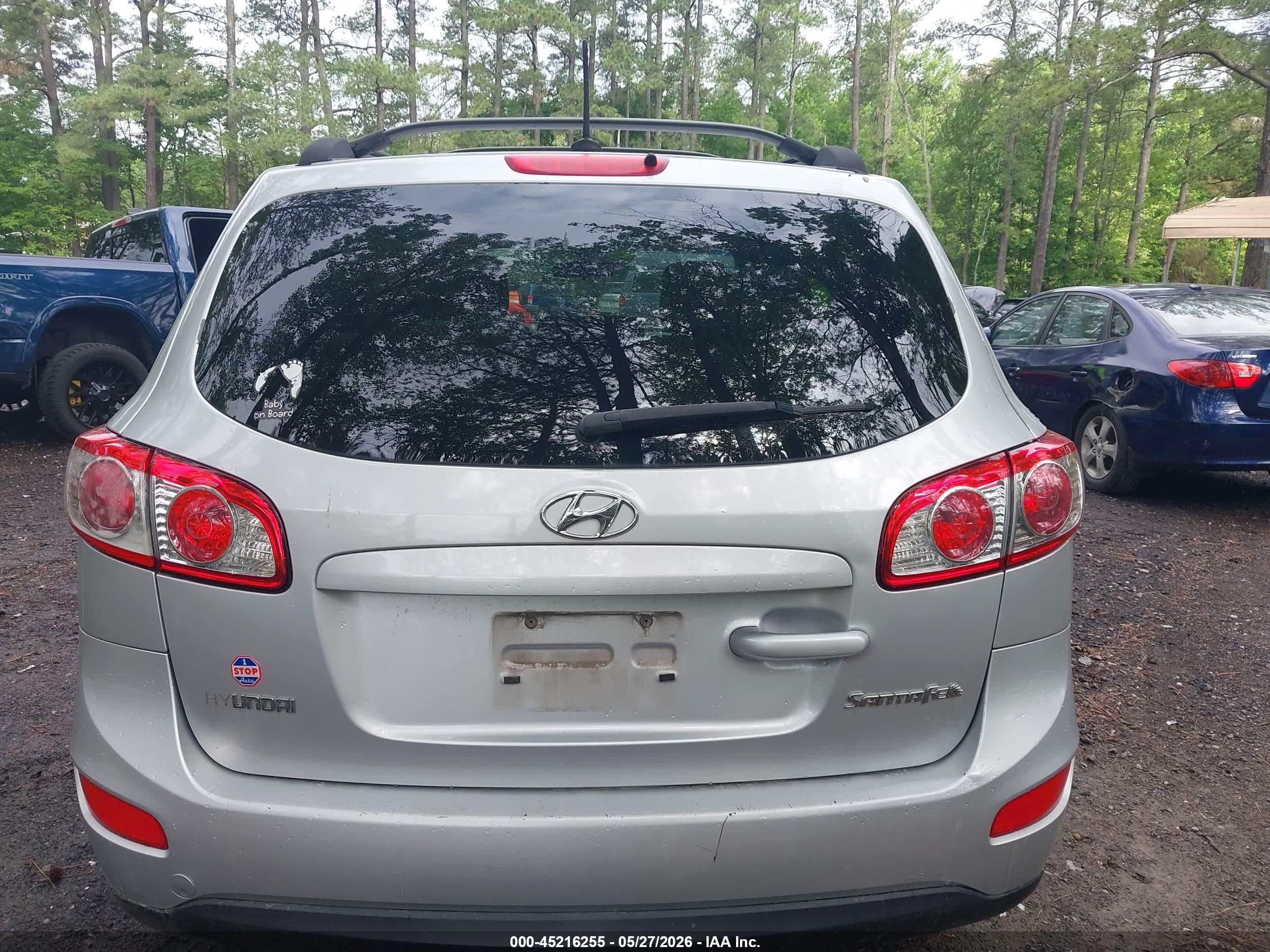2011 Hyundai Santa Fe Gls Silver vin: 5XYZG3AB6BG067025