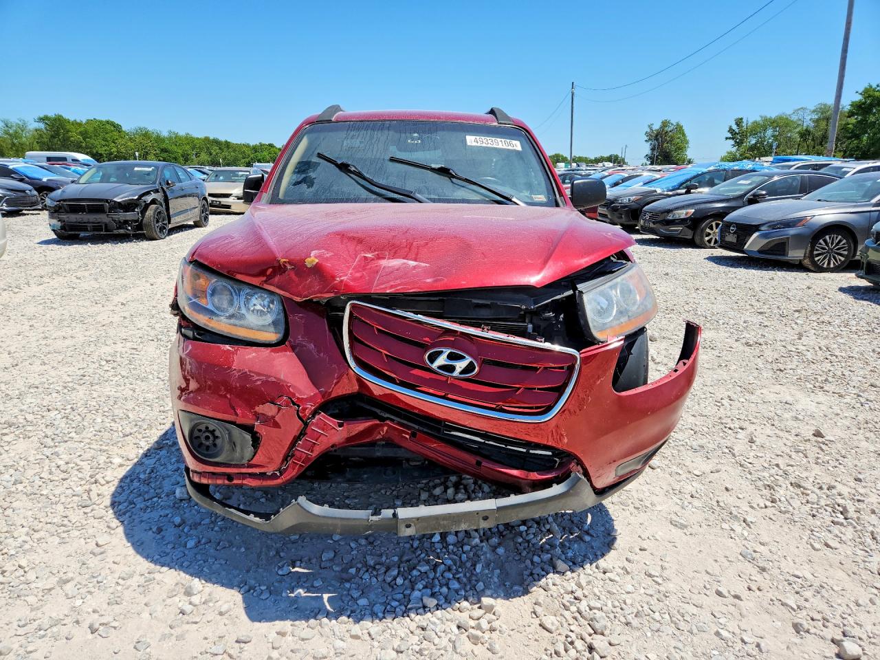 2011 Hyundai Santa Fe Gls Красный vin: 5XYZG3AB6BG076369