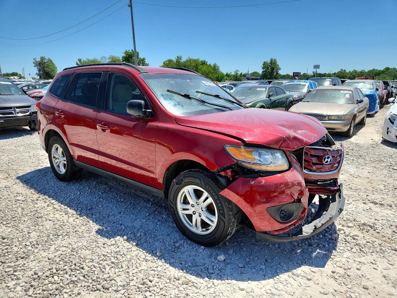 2011 Hyundai Santa Fe Gls Красный vin: 5XYZG3AB6BG076369
