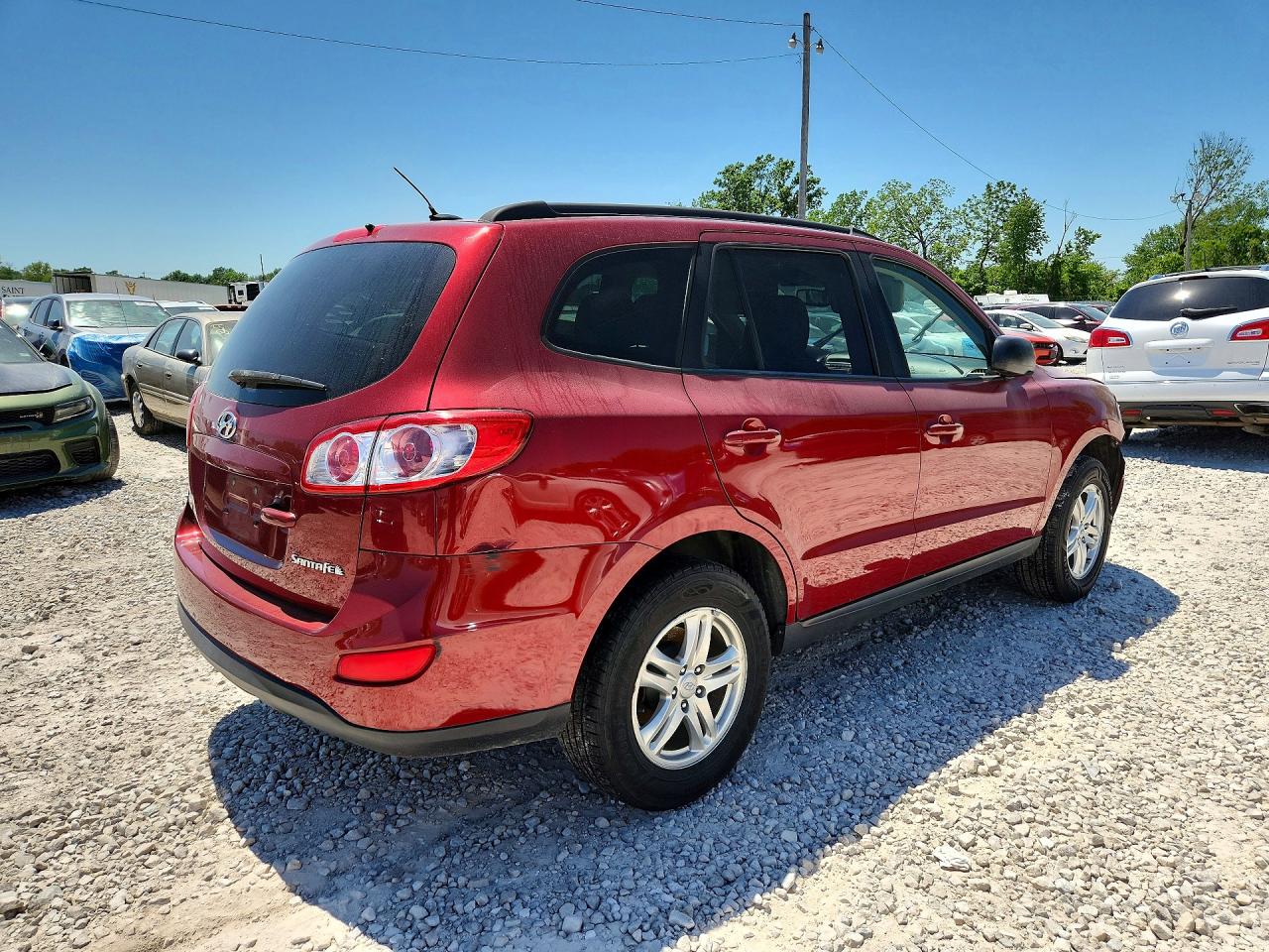 2011 Hyundai Santa Fe Gls Красный vin: 5XYZG3AB6BG076369