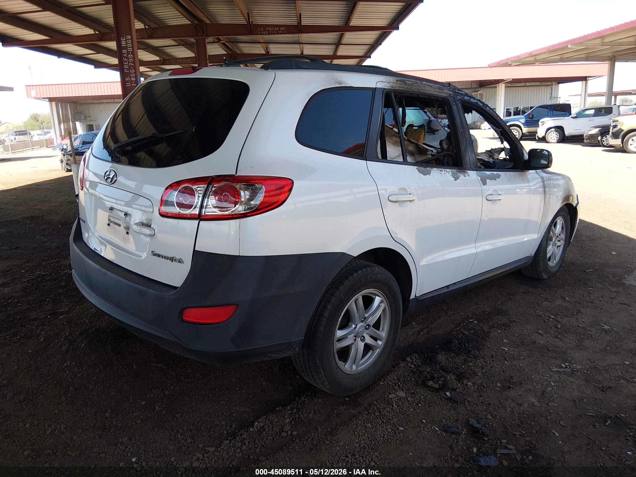 2011 Hyundai Santa Fe Gls White vin: 5XYZG3AB6BG085105