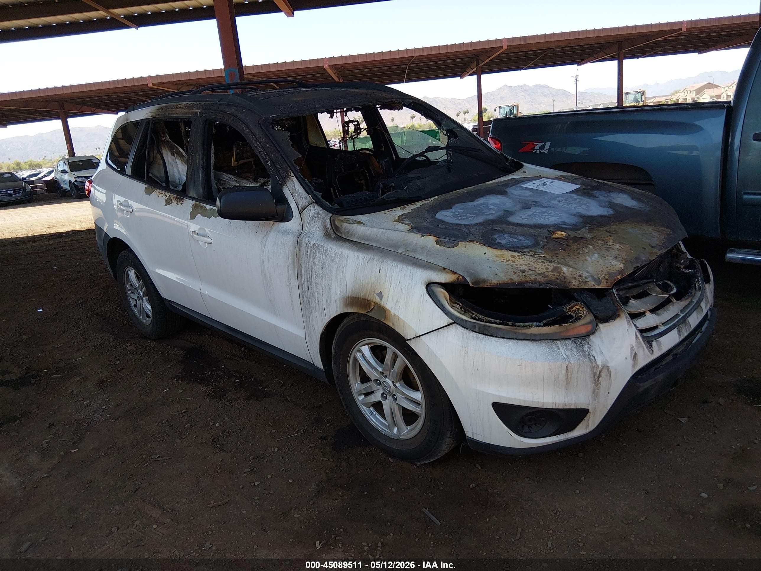 2011 Hyundai Santa Fe Gls White vin: 5XYZG3AB6BG085105