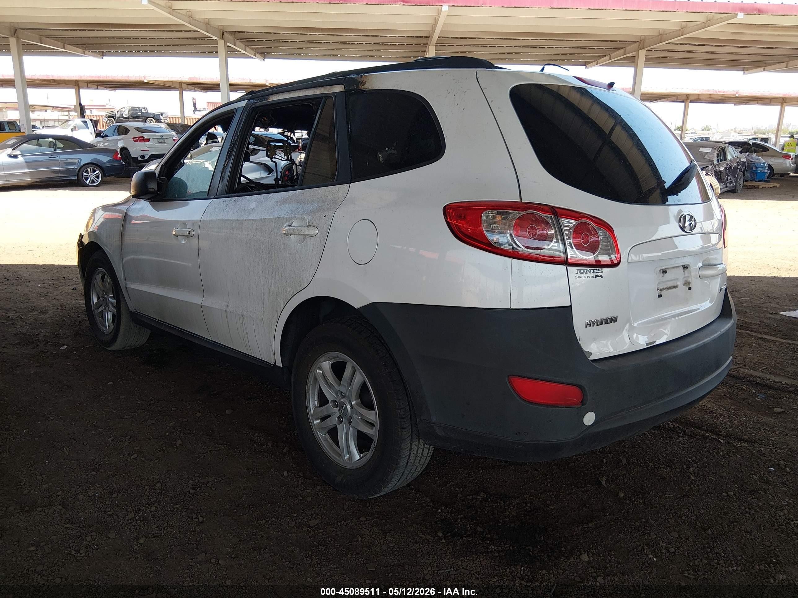 2011 Hyundai Santa Fe Gls White vin: 5XYZG3AB6BG085105
