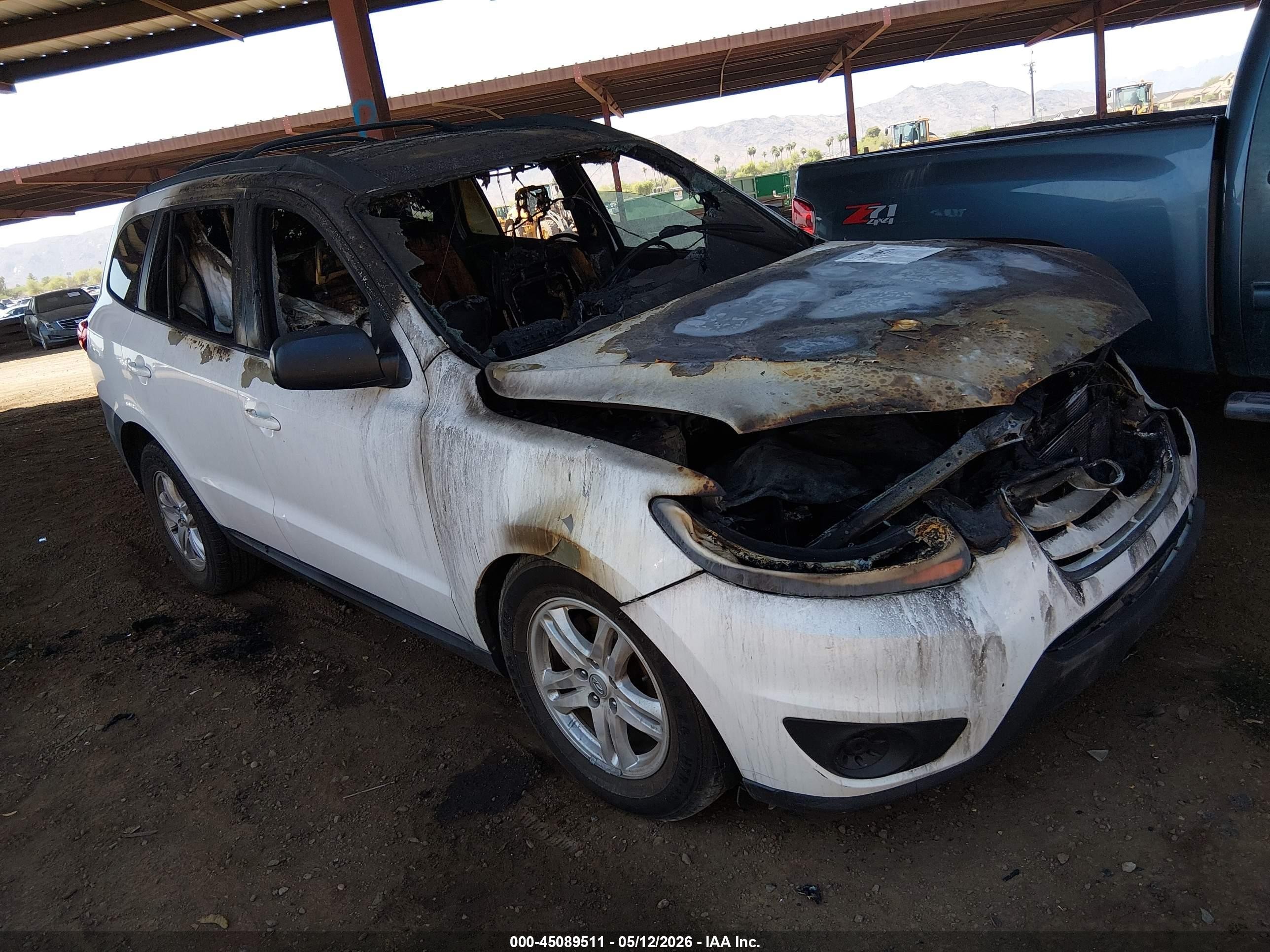 2011 Hyundai Santa Fe Gls White vin: 5XYZG3AB6BG085105