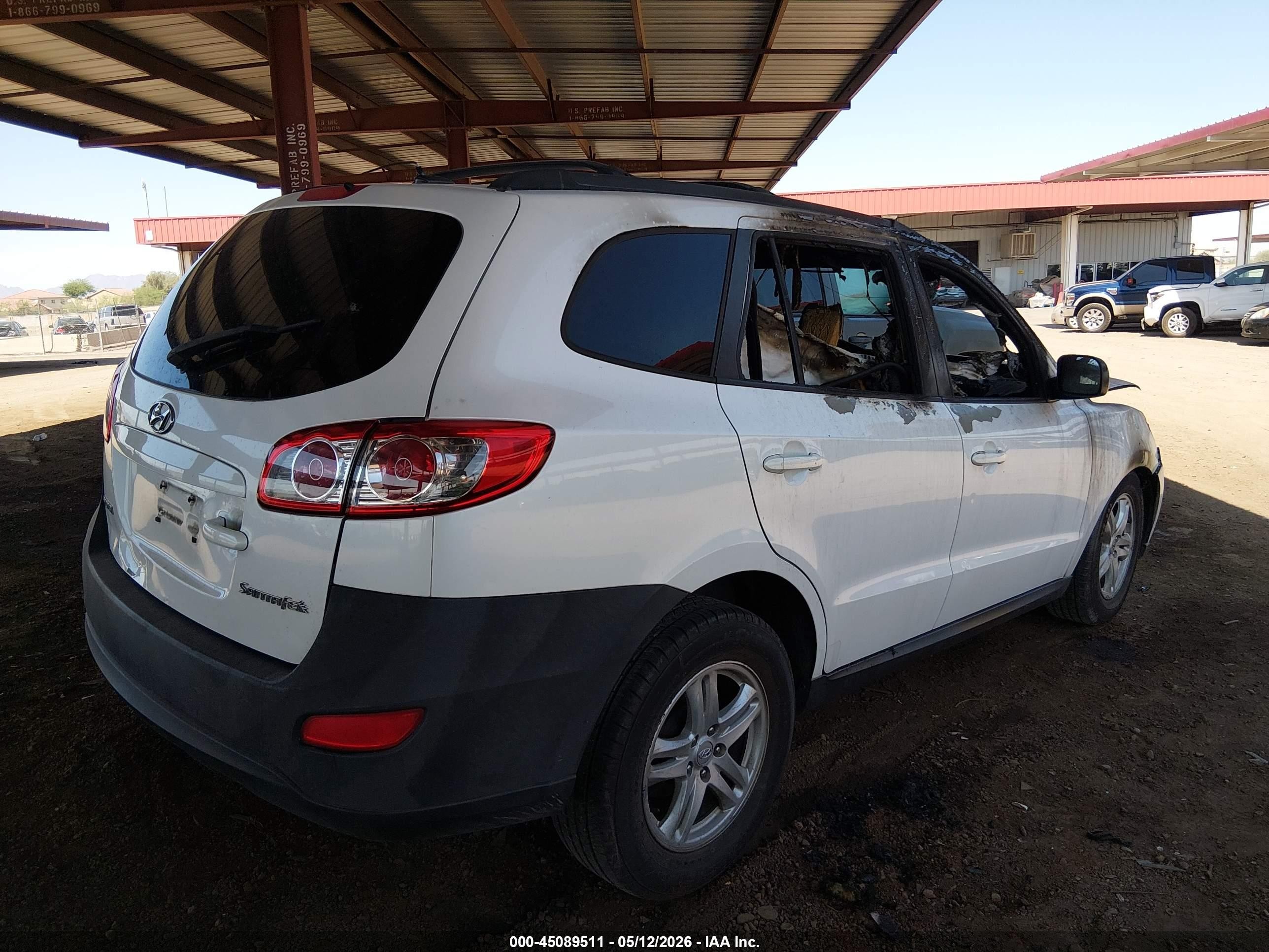 2011 Hyundai Santa Fe Gls White vin: 5XYZG3AB6BG085105