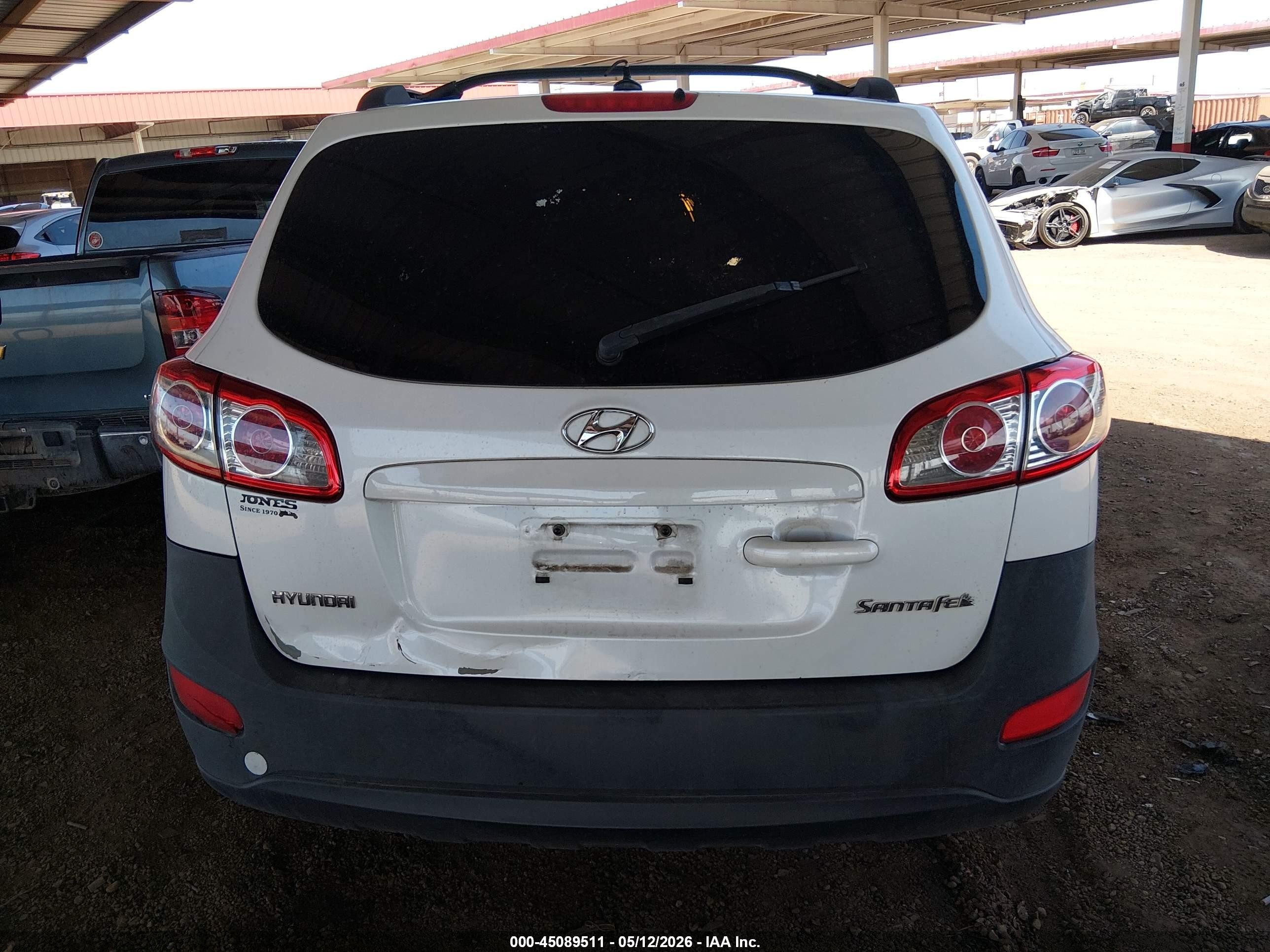 2011 Hyundai Santa Fe Gls White vin: 5XYZG3AB6BG085105