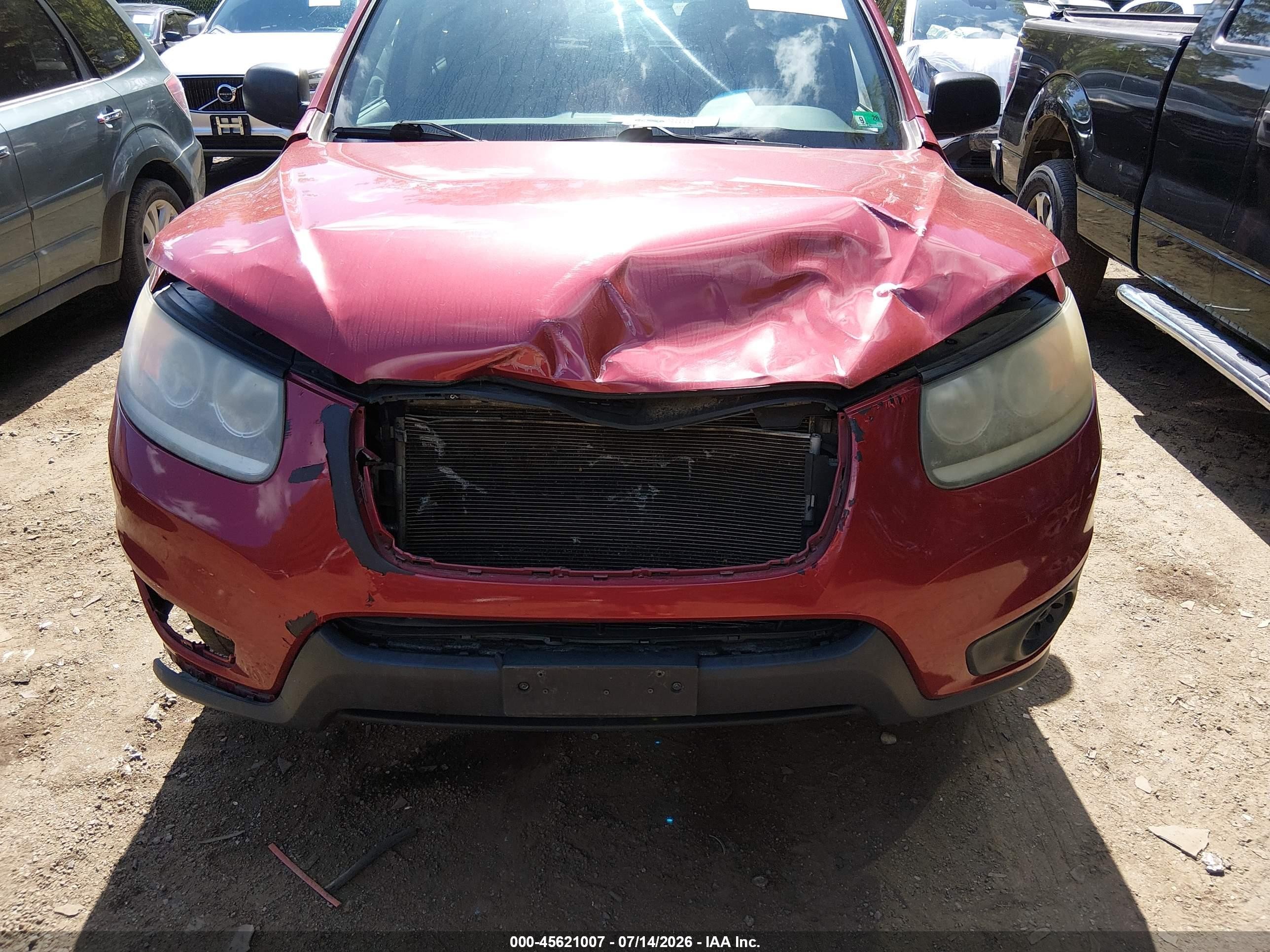 2012 Hyundai Santa Fe Gls Red vin: 5XYZG3AB6CG114961