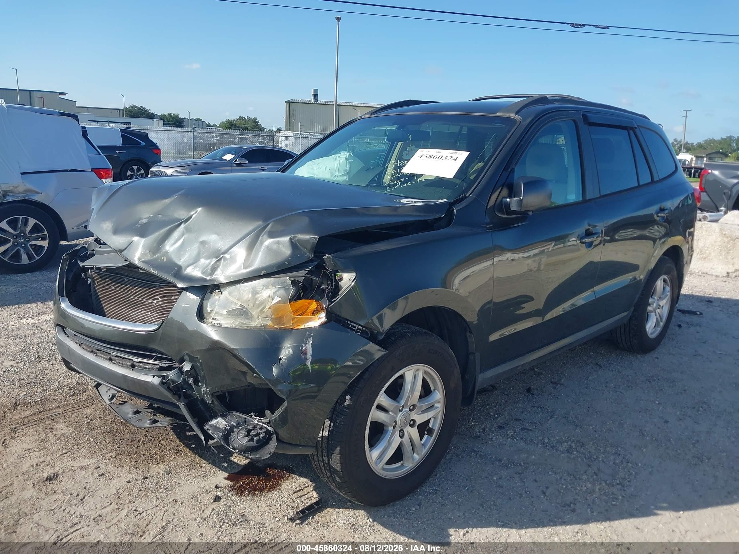 2012 Hyundai Santa Fe Gls Gray vin: 5XYZG3AB6CG144834