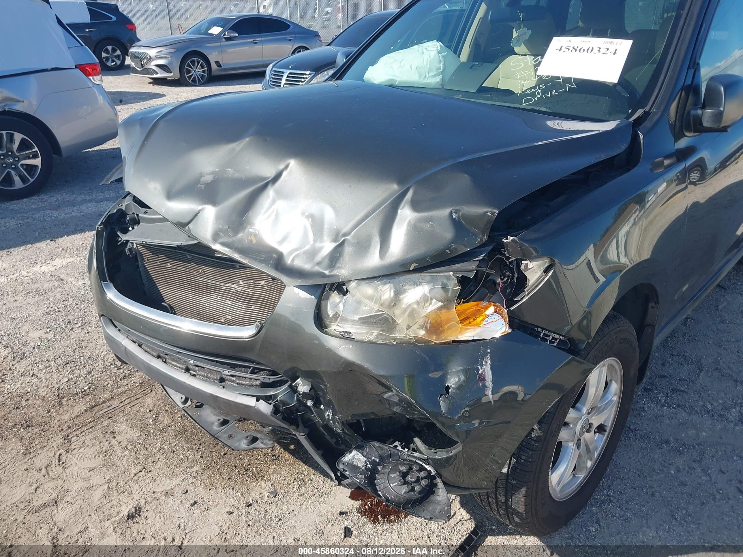 2012 Hyundai Santa Fe Gls Gray vin: 5XYZG3AB6CG144834