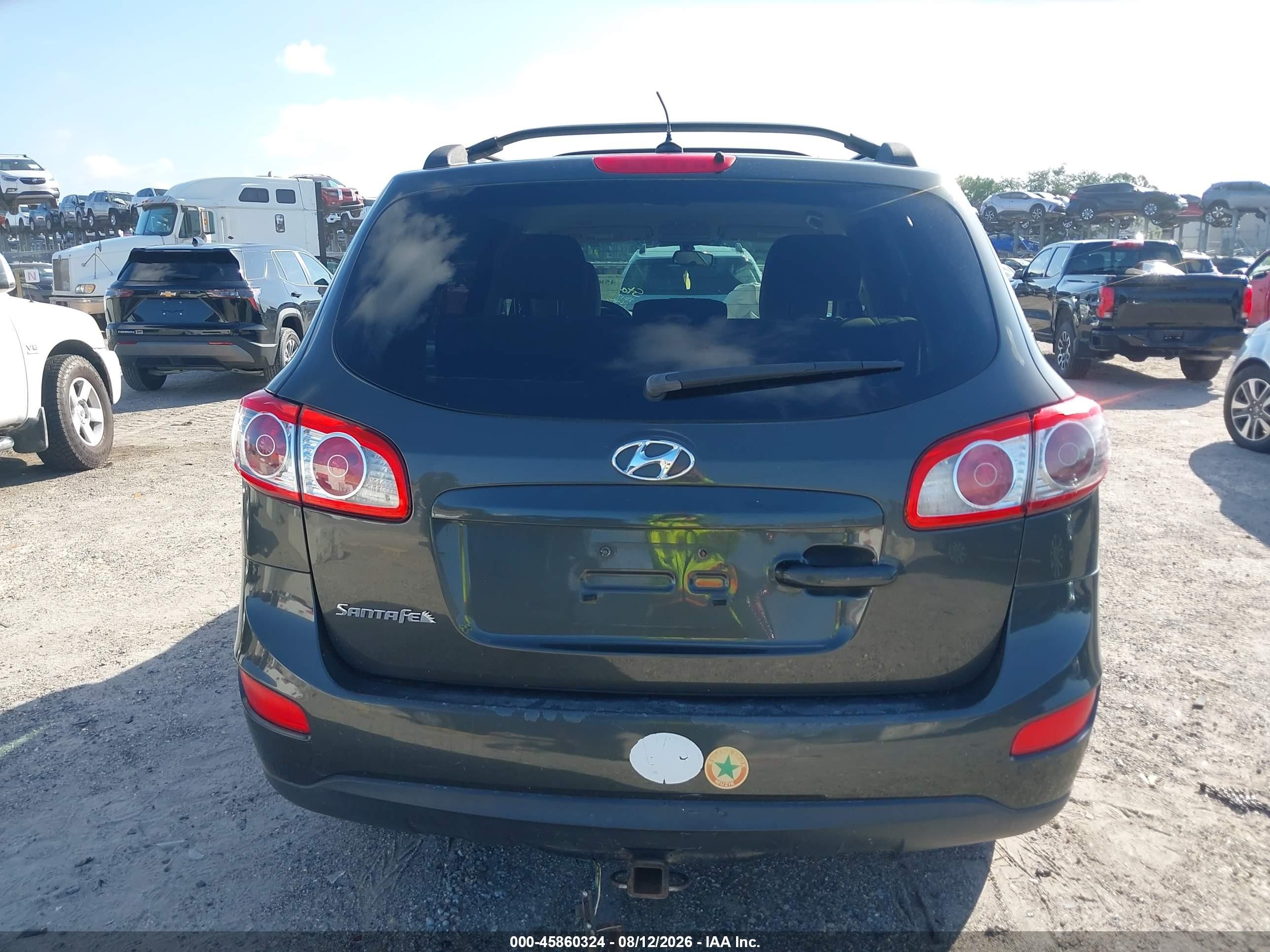 2012 Hyundai Santa Fe Gls Gray vin: 5XYZG3AB6CG144834