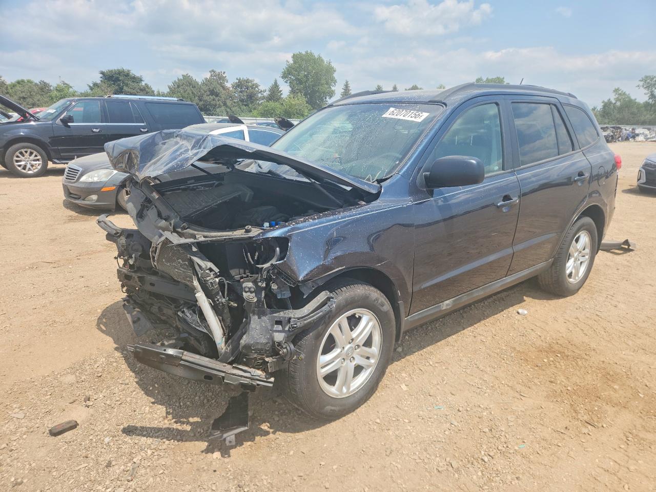 2012 Hyundai Santa Fe Gls Blue vin: 5XYZG3AB6CG160726