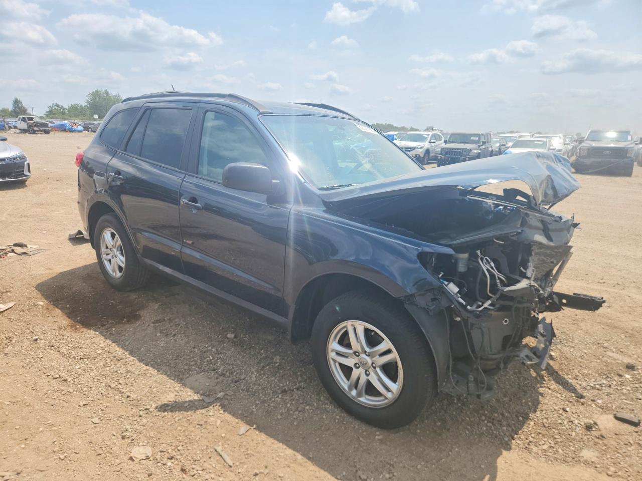 2012 Hyundai Santa Fe Gls Blue vin: 5XYZG3AB6CG160726