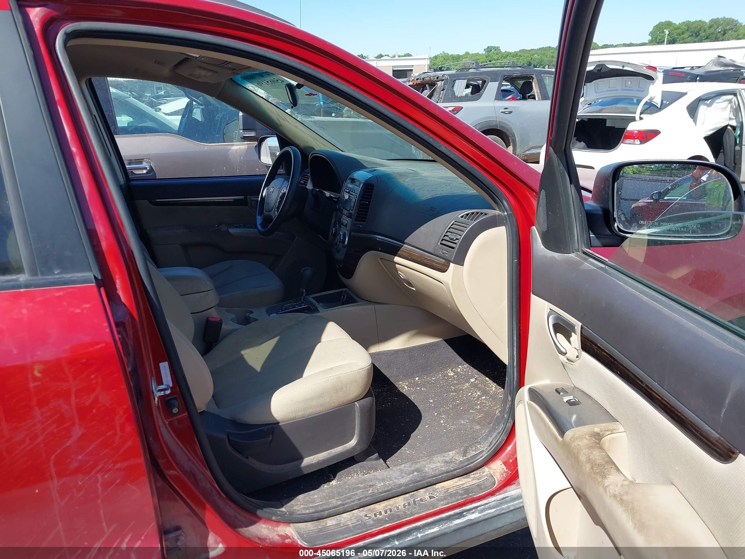 2011 Hyundai Santa Fe Gls Red vin: 5XYZG3AB7BG013409