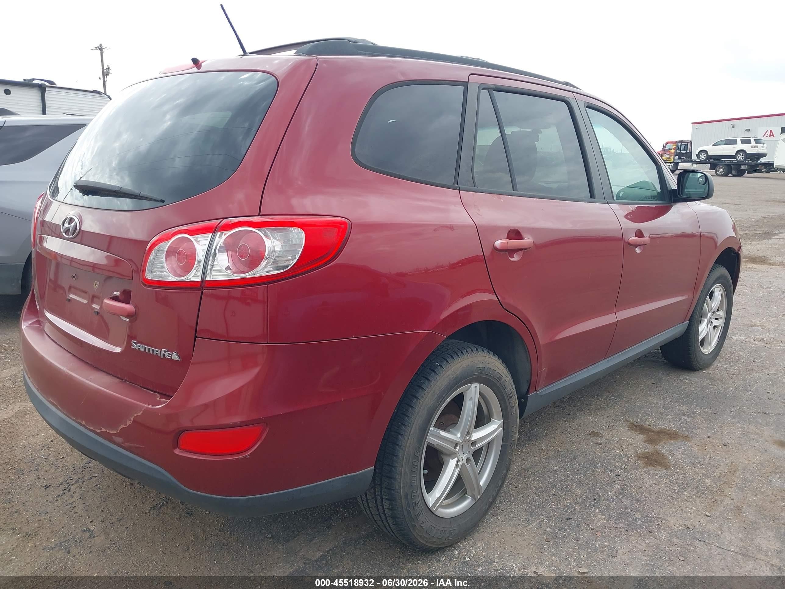 2011 Hyundai Santa Fe Gls Maroon vin: 5XYZG3AB7BG019341