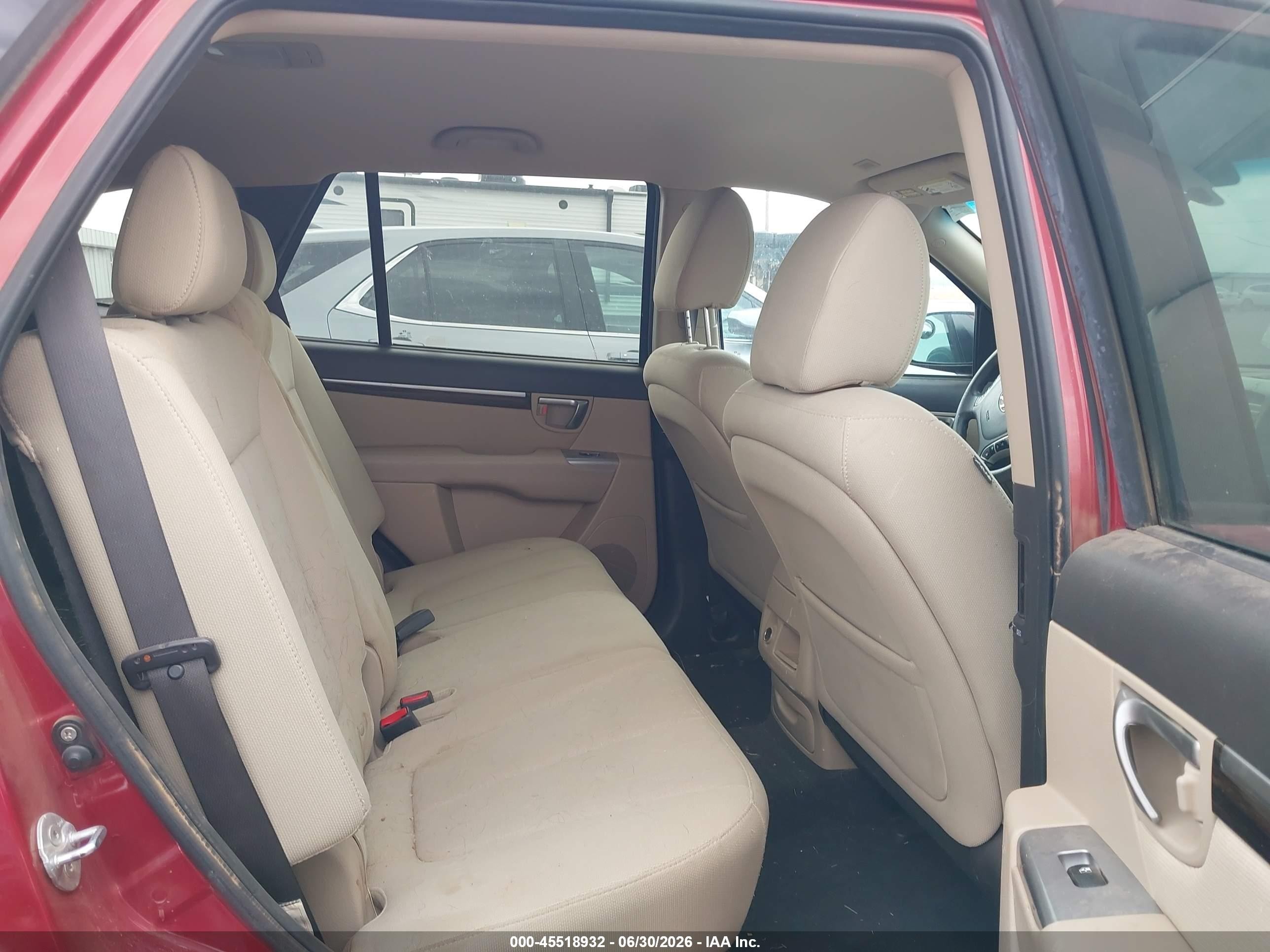 2011 Hyundai Santa Fe Gls Maroon vin: 5XYZG3AB7BG019341