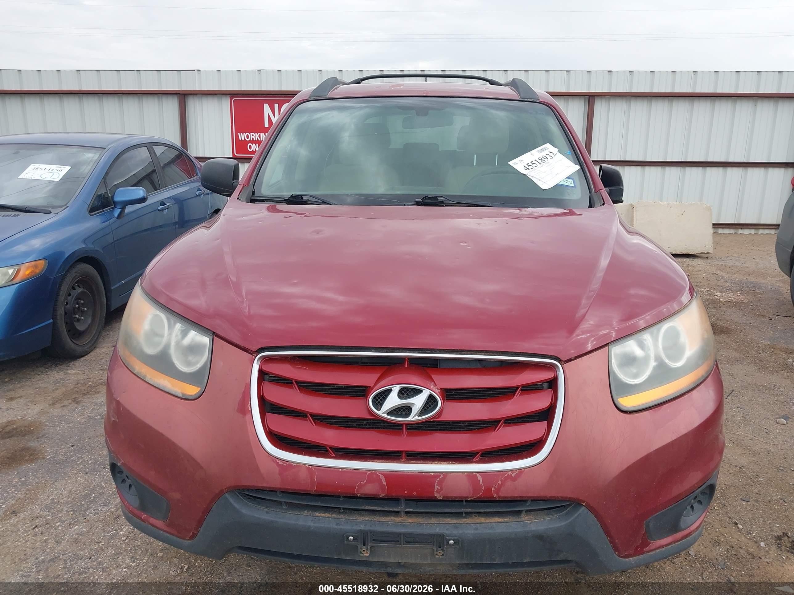 2011 Hyundai Santa Fe Gls Maroon vin: 5XYZG3AB7BG019341