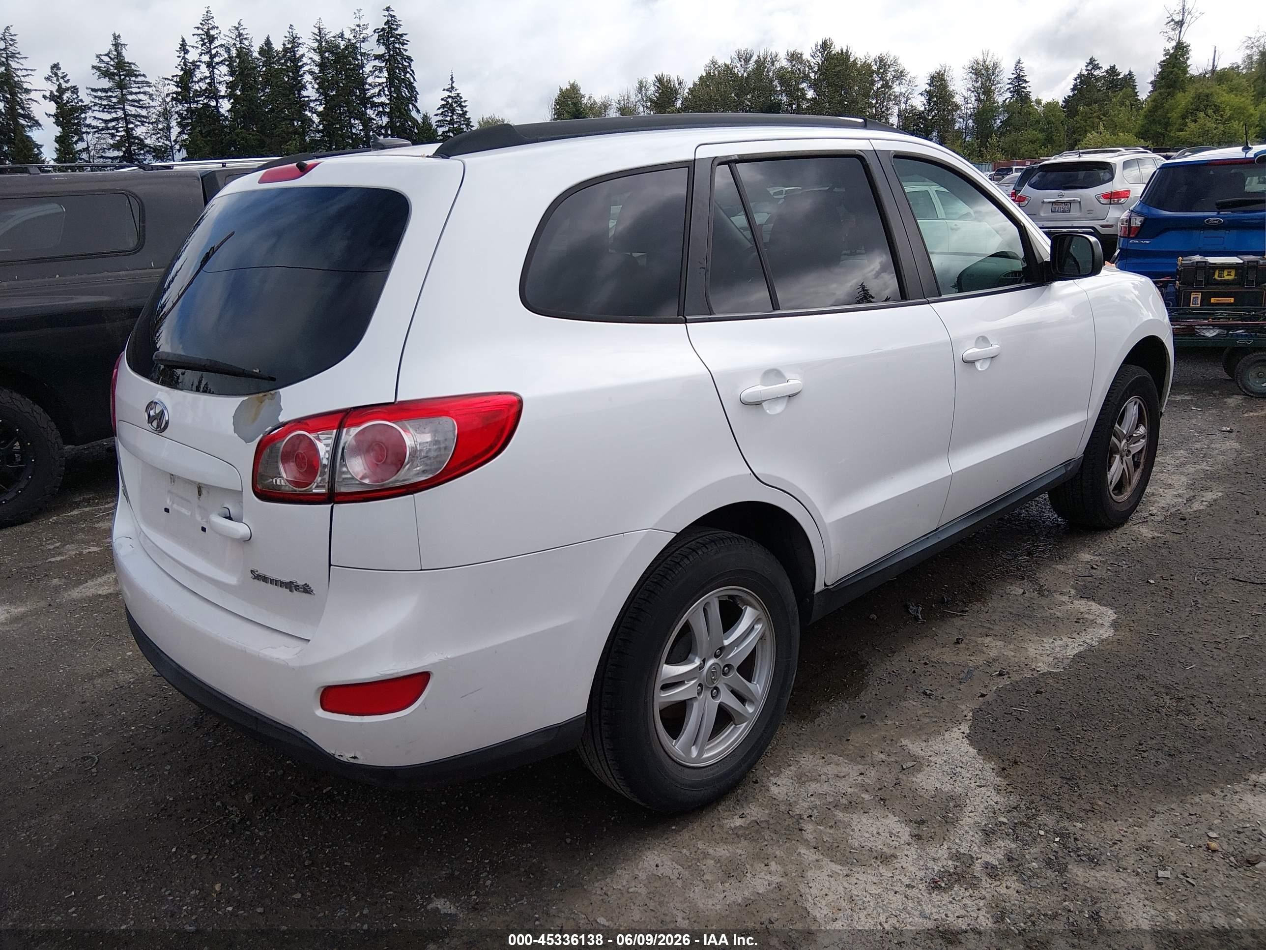 2011 Hyundai Santa Fe Gls Белый vin: 5XYZG3AB7BG036981